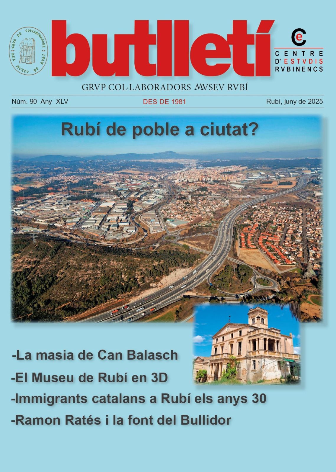 El CER-GCMR presentarà el seu butlletí núm. 90 el dijous 3 de juliol