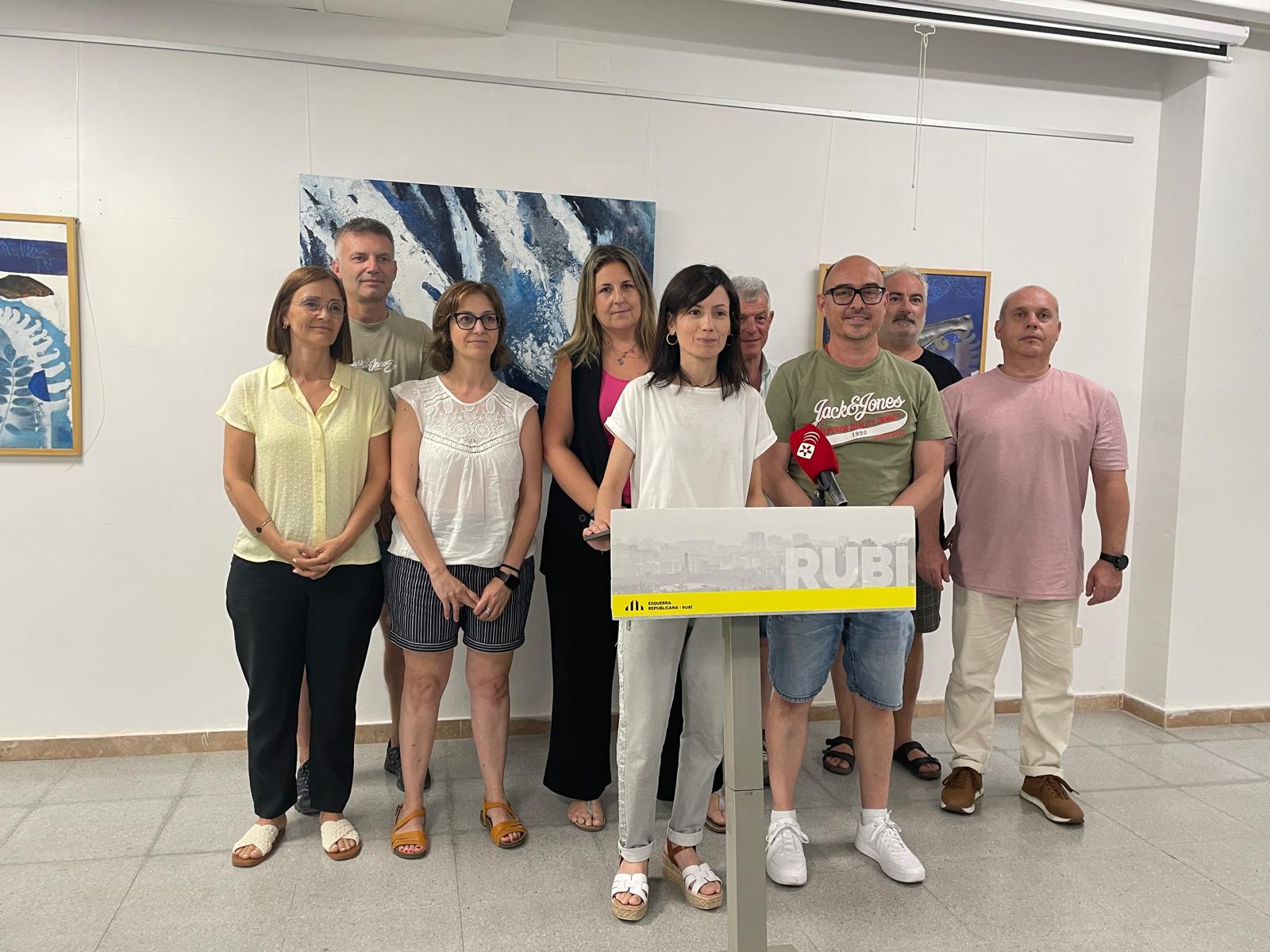 L'executiva d'ERC Rubí. FOTO: Estela Luengo