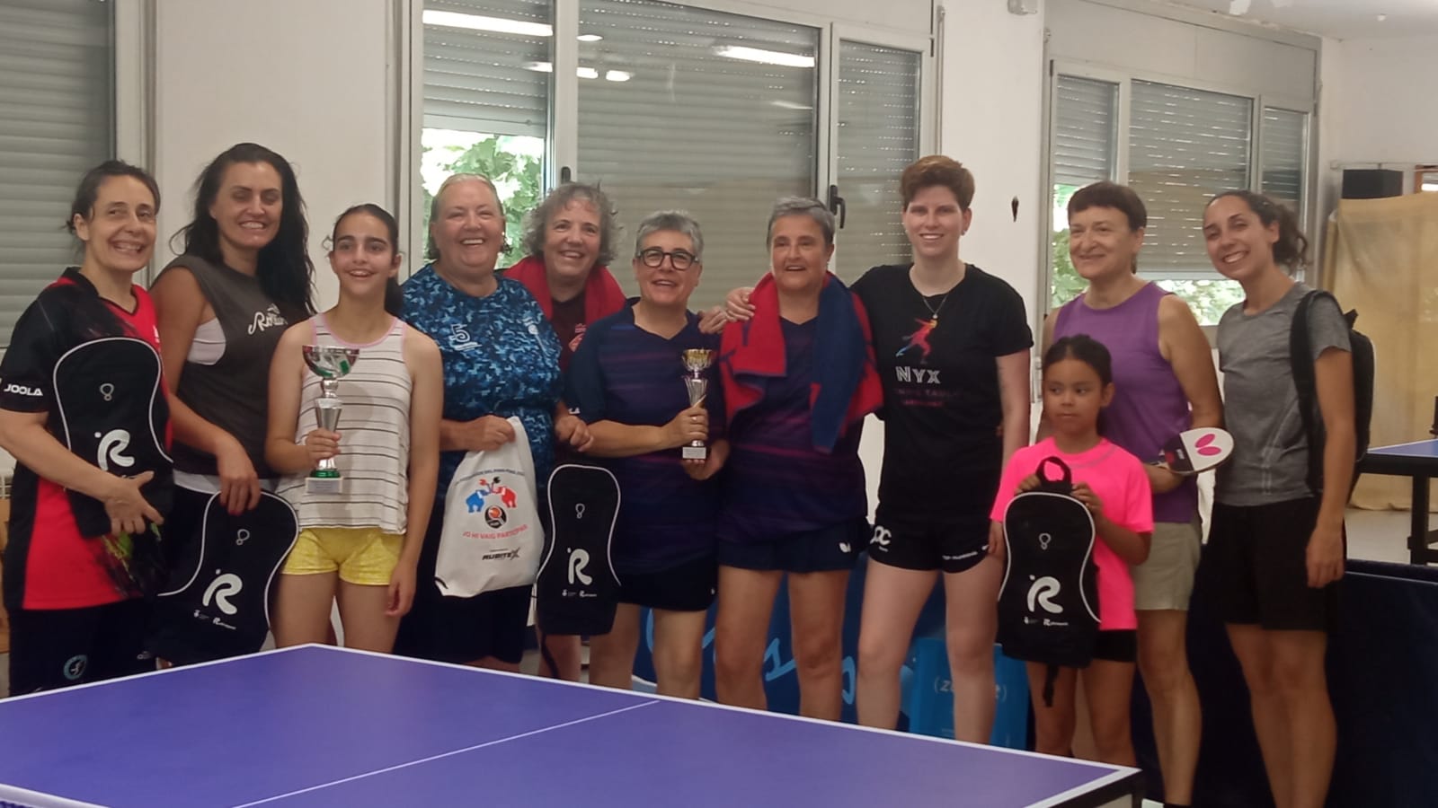 Èxit en el primer torneig femení de tennis de taula organitzat pel CTT Rubí