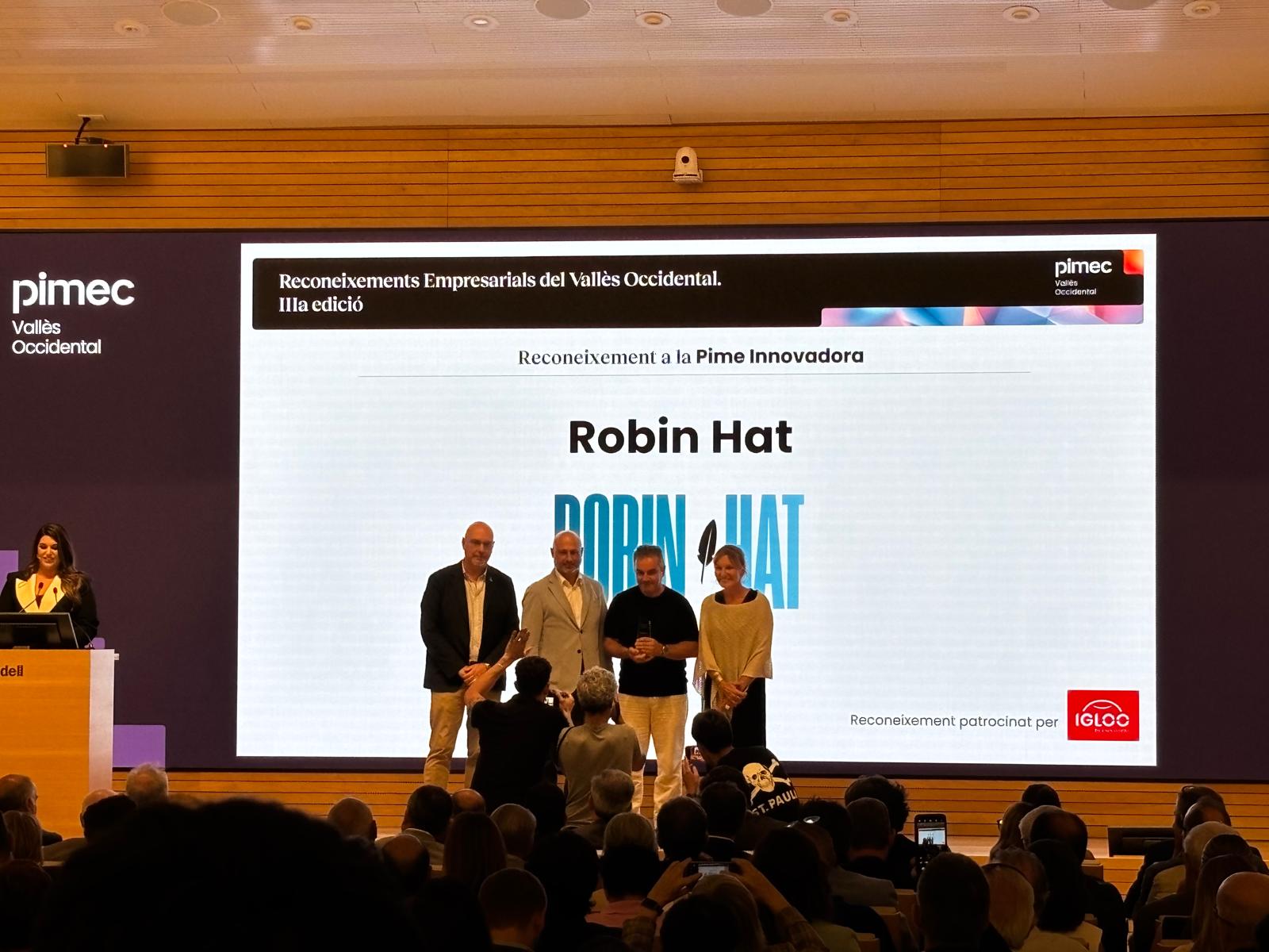 L'empresa rubinenca Robin Hat, reconeguda amb el premi a la PIME Innovadora. FOTO: Redacció