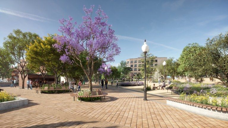 La remodelació de la plaça Pearson tindrà un pressupost de gairebé 3 milions d'euros. FOTO: Rendr Ajuntament de Rubí La remodelació de la plaça Pearson tindrà un pressupost de gairebé 3 milions d'euros. FOTO: Rendr Ajuntament de Rubí