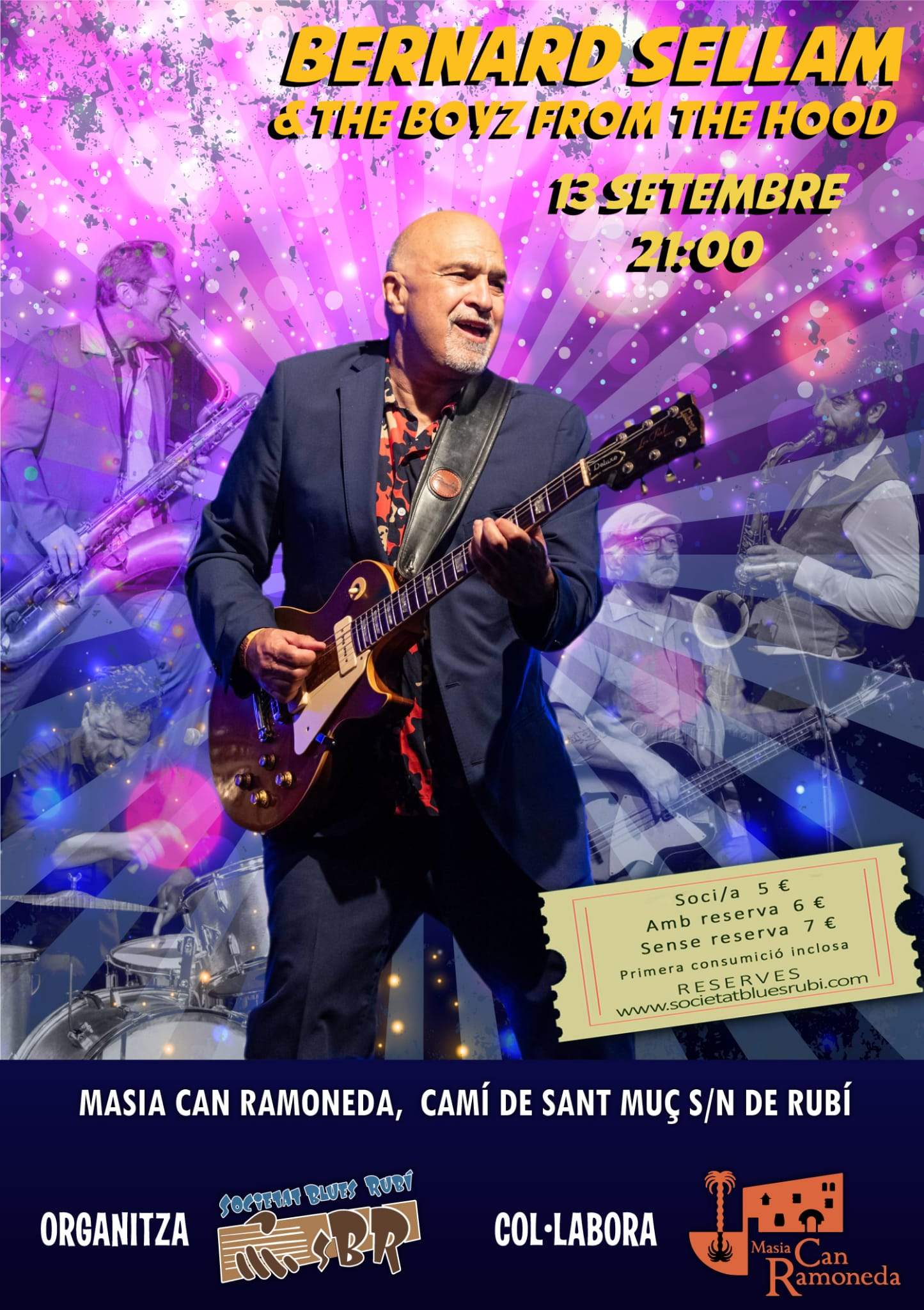 Torna la temporada de blues amb el concert de Bernard Sellam & The Boyz From The Hood Torna la temporada de blues amb el concert de Bernard Sellam & The Boyz From The Hood