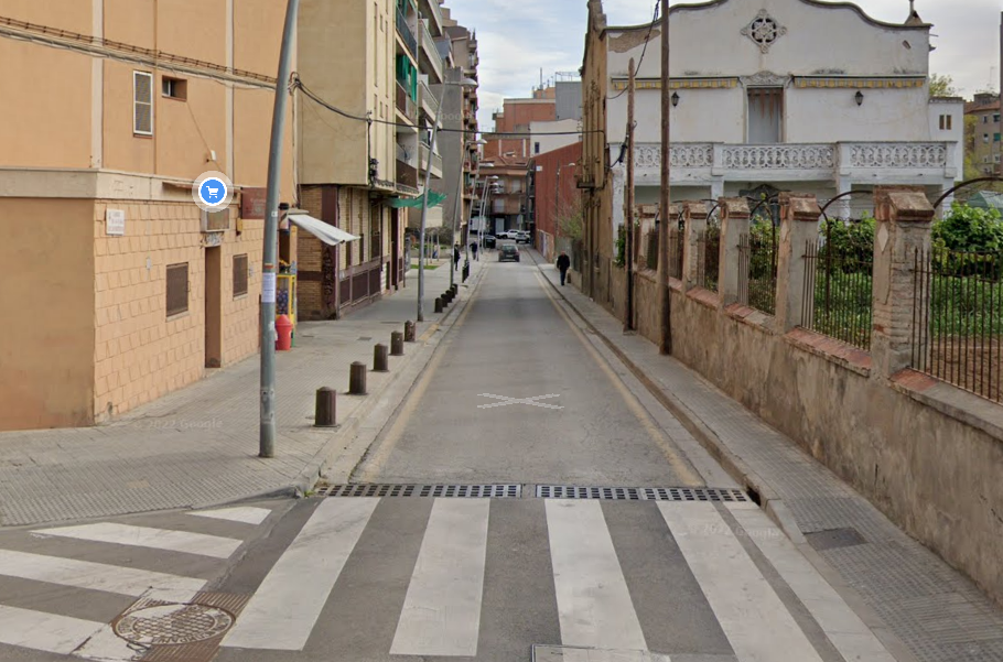 Tram del carrer de la Plana de Can Bertran que es tallarà a la circulació FOTO: GSV