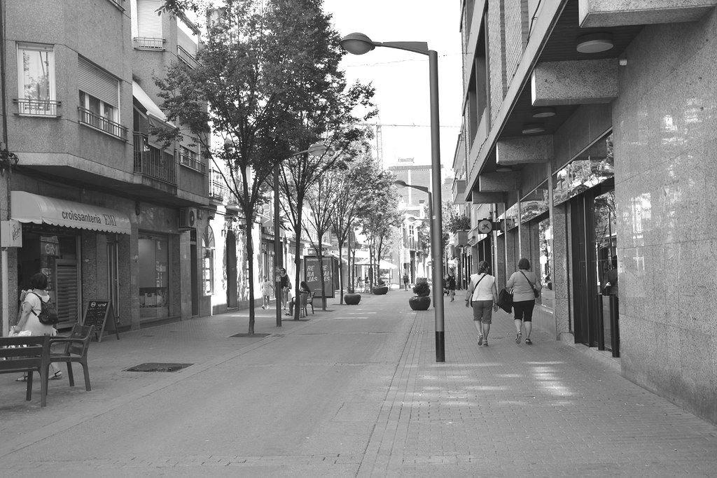 Avinguda Barcelona, al centre de Rubí. FOTO: Ajuntament de Rubí