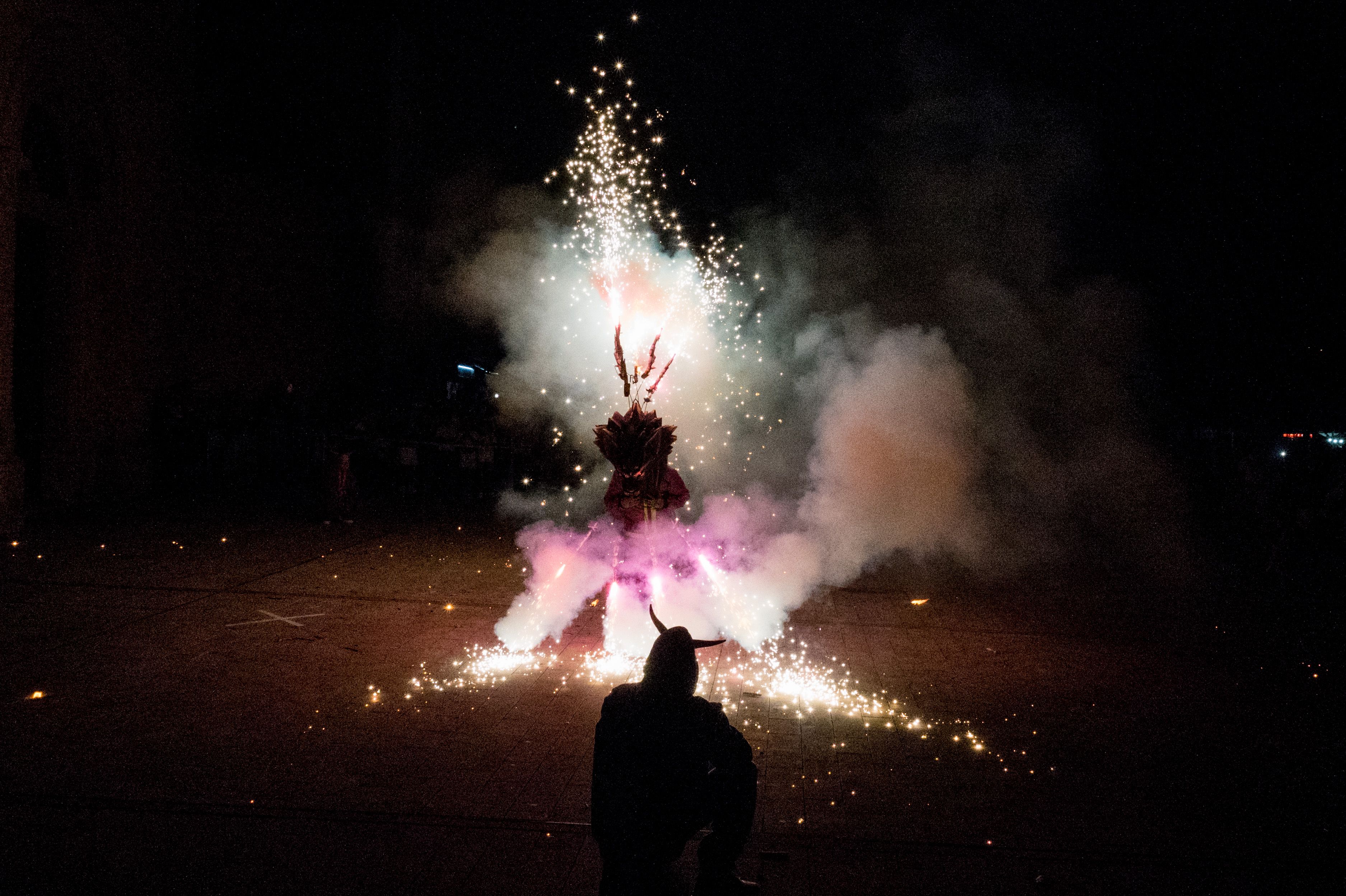 Espectacle de foc i diables per Sant Roc FOTO: Carmelo Jiménez