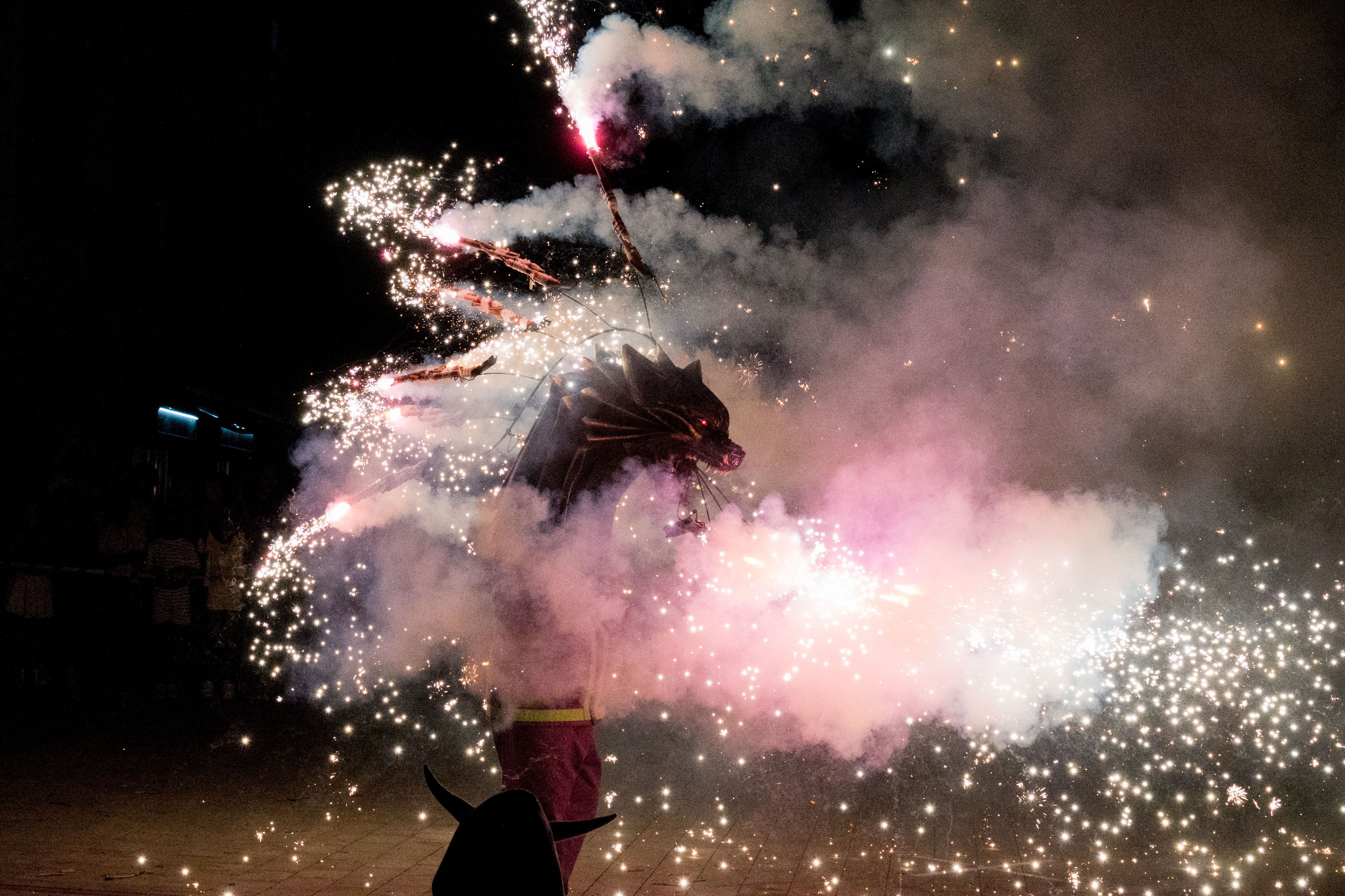 Espectacle de foc i diables per Sant Roc FOTO: Carmelo Jiménez