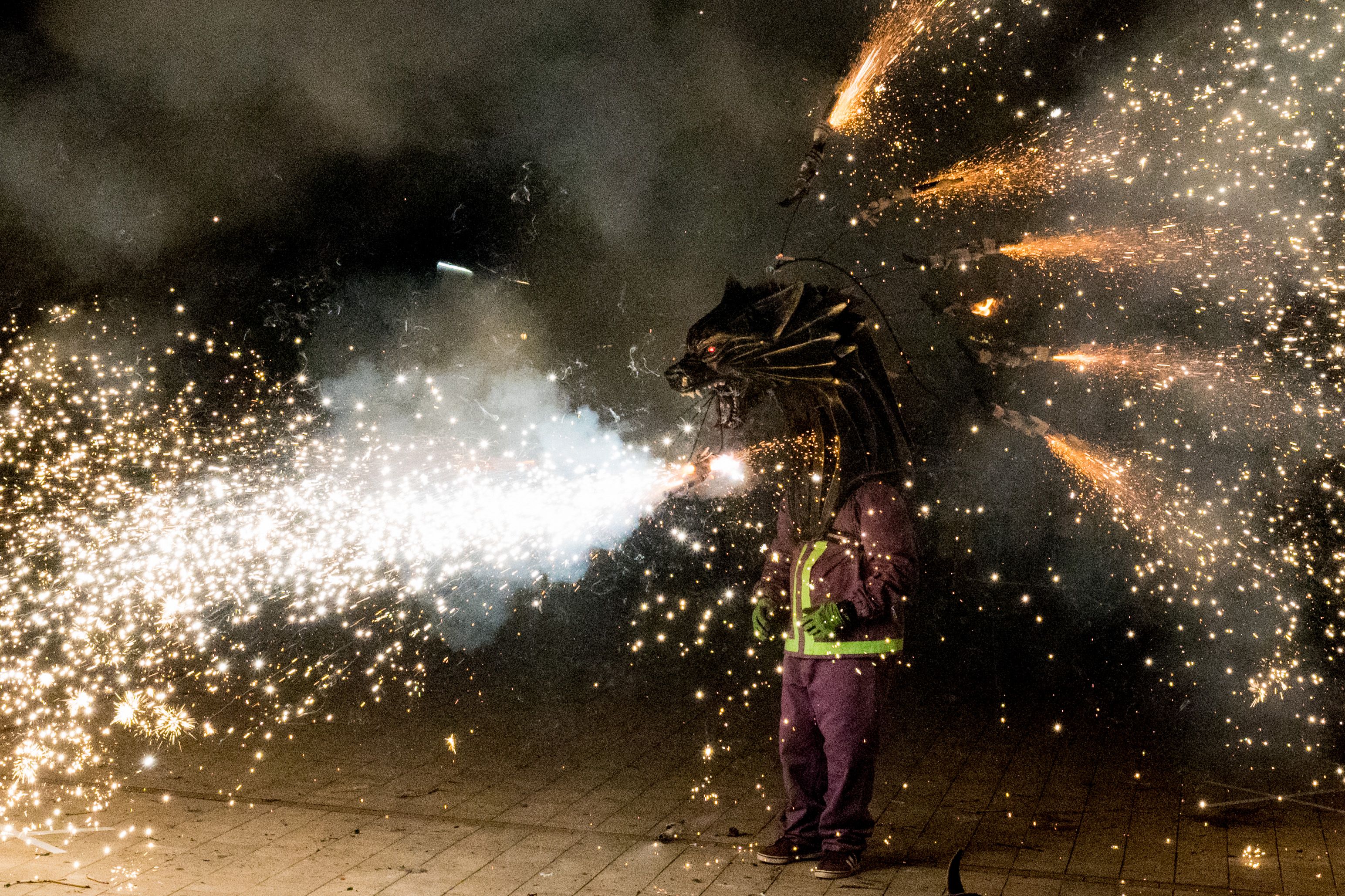 Espectacle de foc i diables per Sant Roc FOTO: Carmelo Jiménez