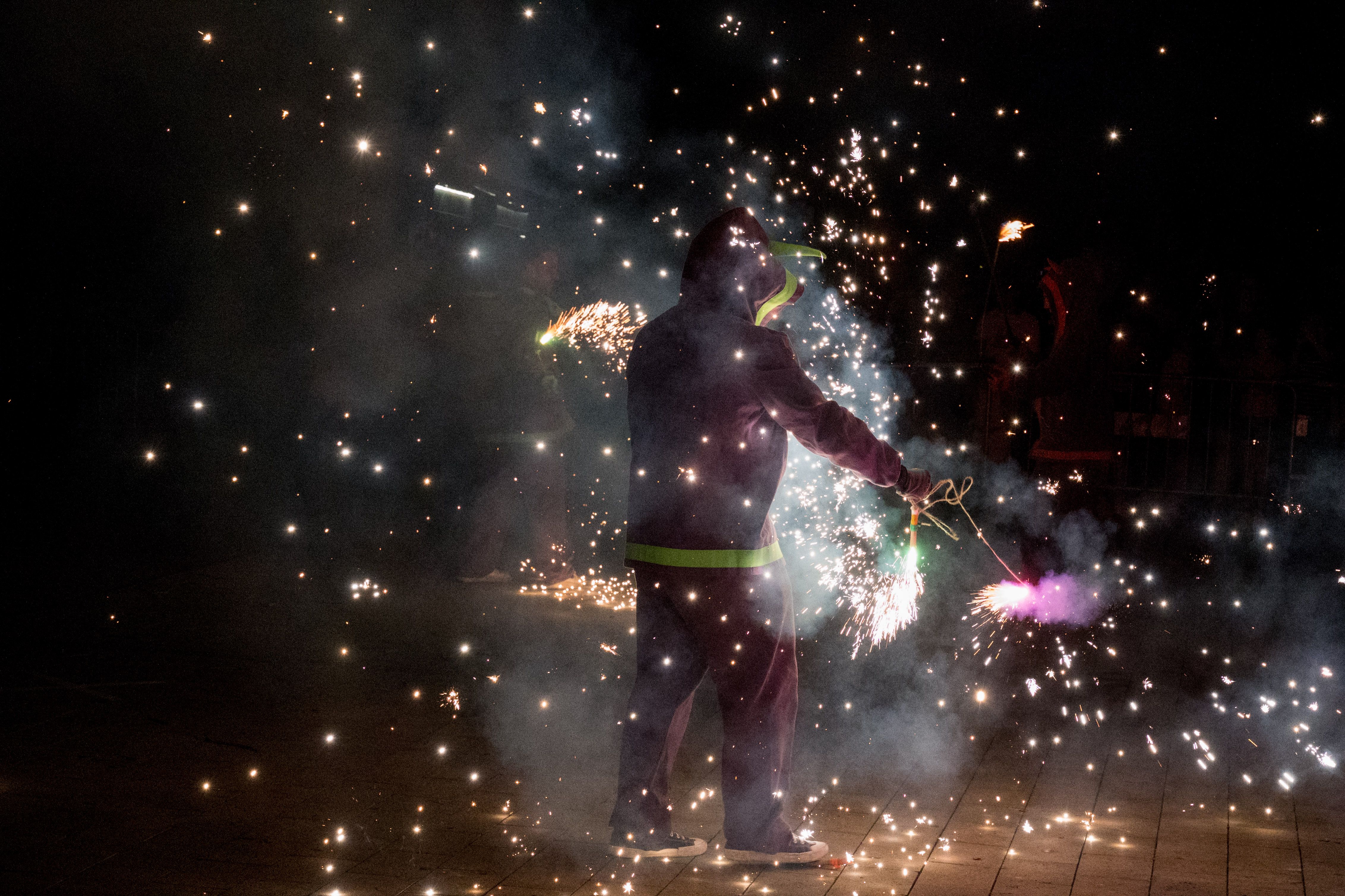 Espectacle de foc i diables per Sant Roc FOTO: Carmelo Jiménez