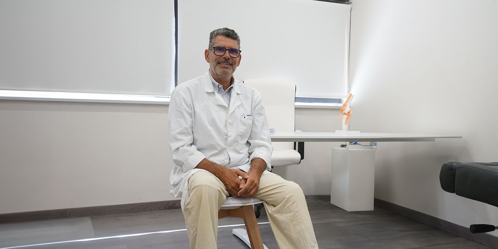 El Dr. Àlex Pairó, traumatòleg responsable de la Unitat del Dolor de Grup Policlínic FOTO: Cedida