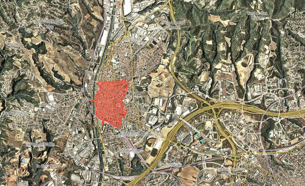 Àmbit d'aplicació de la Zona de Baixes Emissions de Rubí FOTO: Projecte ZBE
