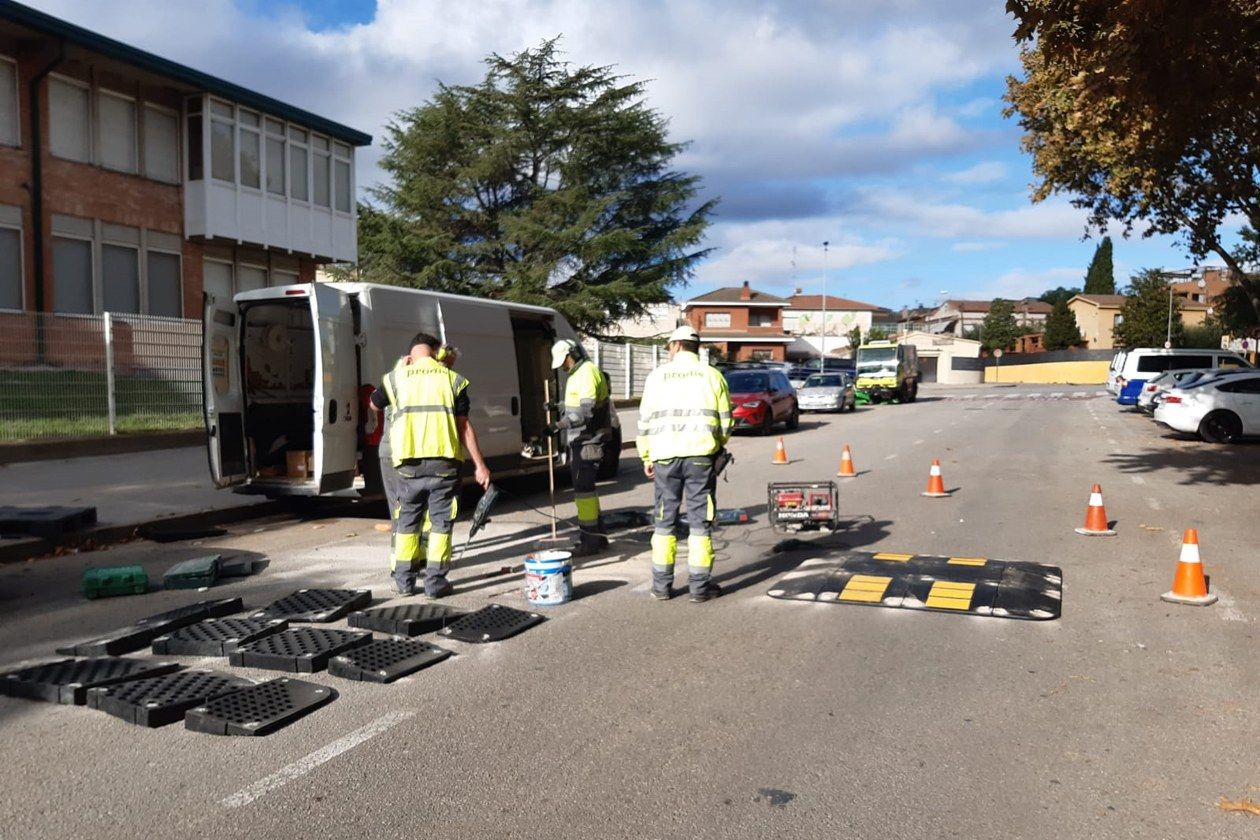 L’Ajuntament instal·la coixins berlinesos a sis carrers de la ciutat. FOTO: Ajuntament de Rubí