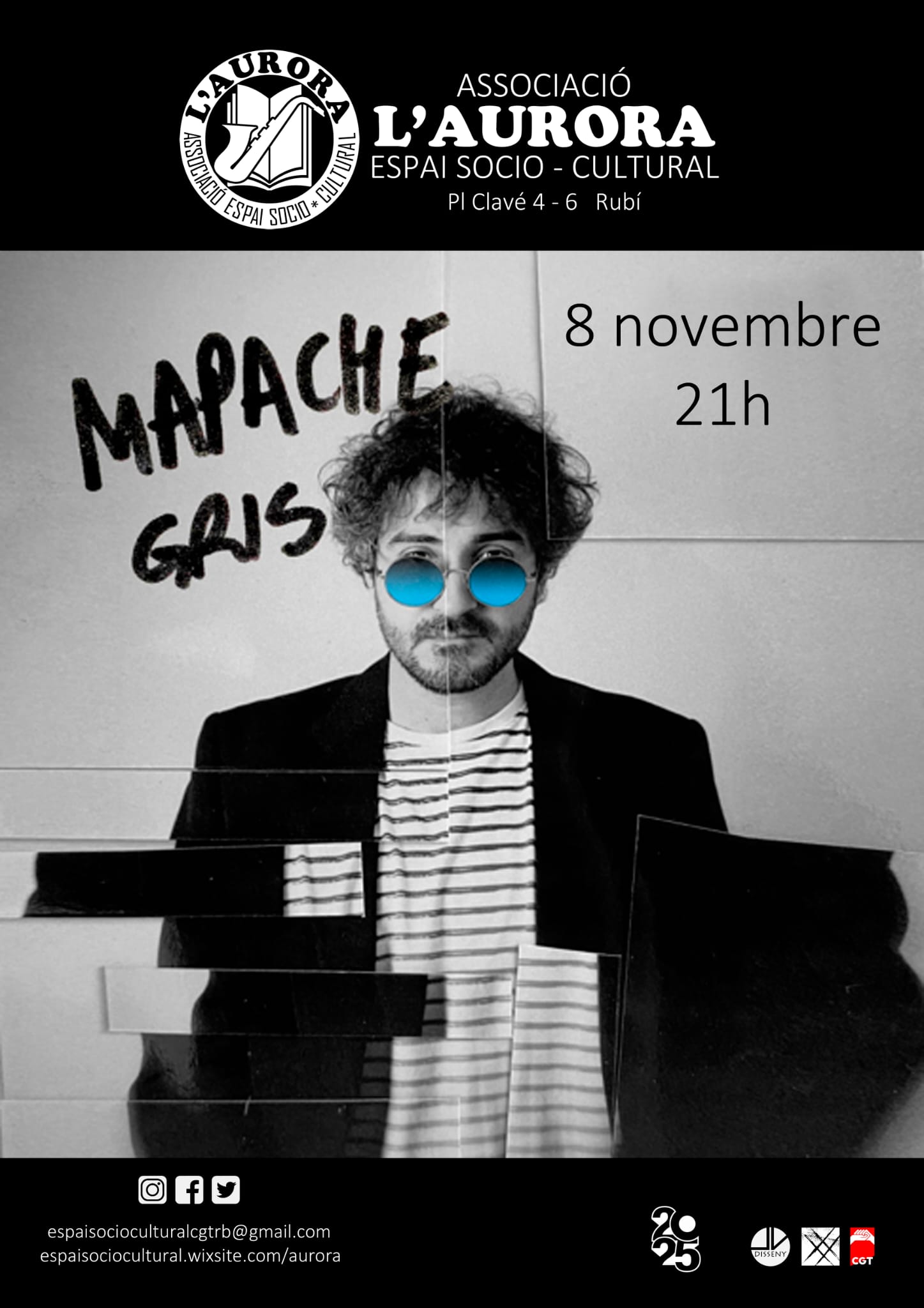 Mapache Gris en concert a l'Espai Sociocultural l'Aurora