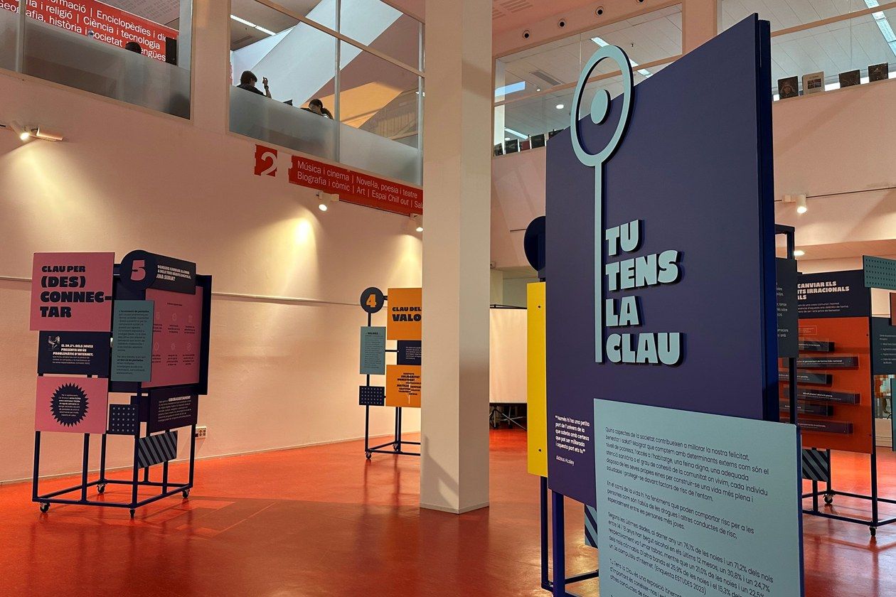 L’exposició “Tu tens la clau”, de Projecte Home, estarà disponible fins al 28 de novembre. FOTO: Ajuntament de Rubí