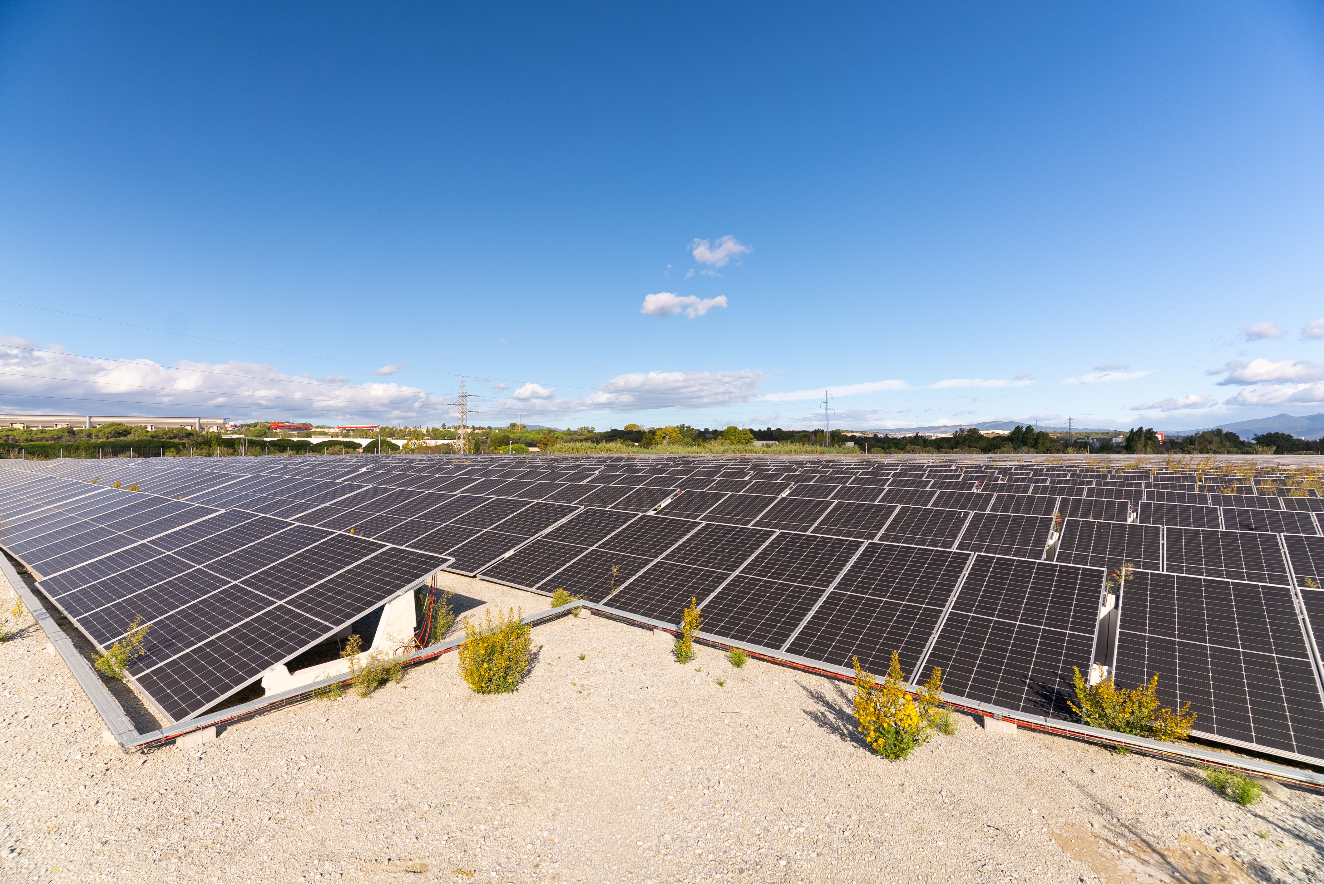 Planta fotovoltaica de Can Cabanyes. FOTO: Diputació de Barcelona