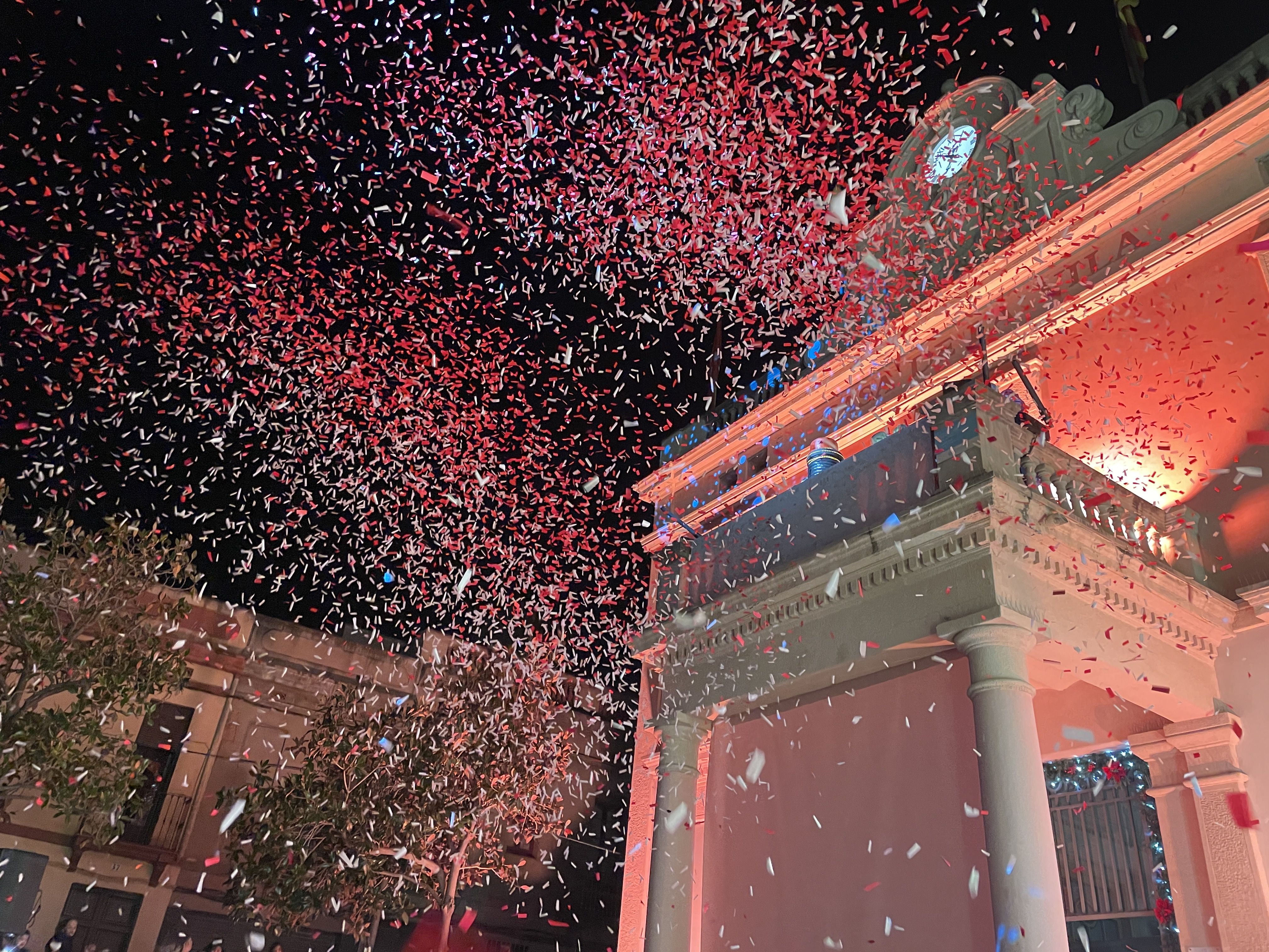 Encesa de l'enllumenat de Nadal 2025. FOTO: Estela Luengo