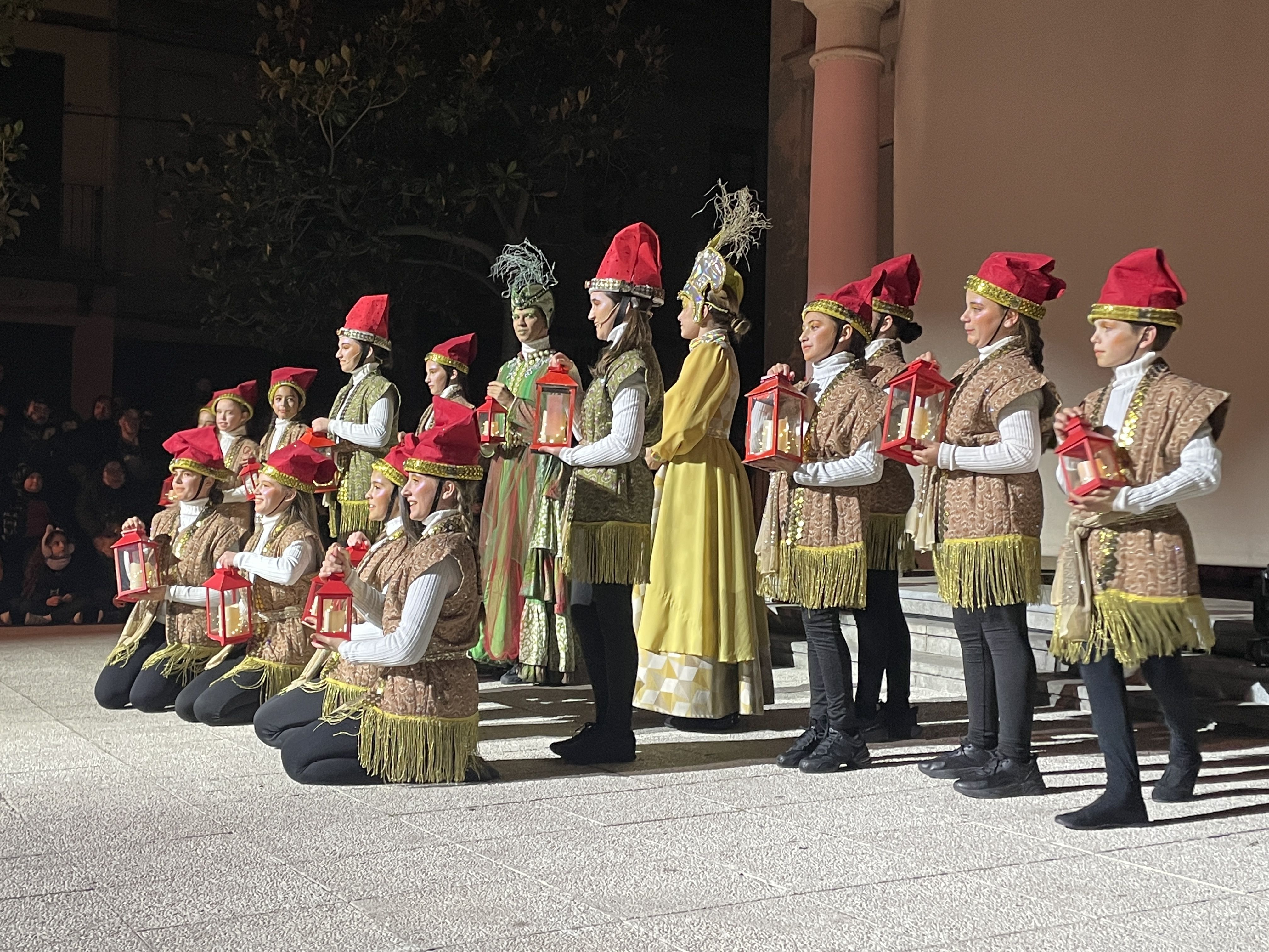 Encesa de l'enllumenat de Nadal 2025. FOTO: Estela Luengo