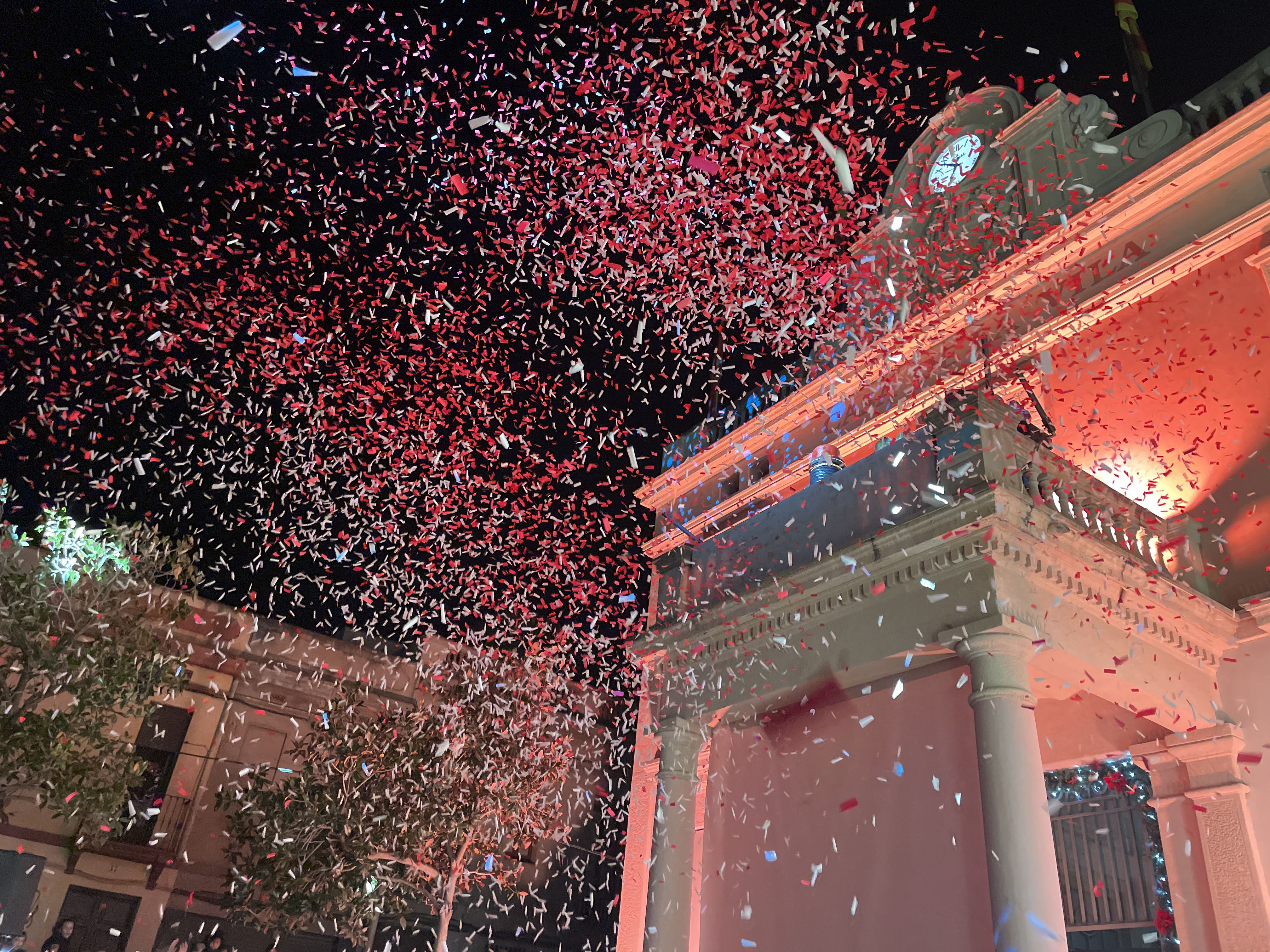 Encesa de l'enllumenat de Nadal 2025. FOTO: Estela Luengo