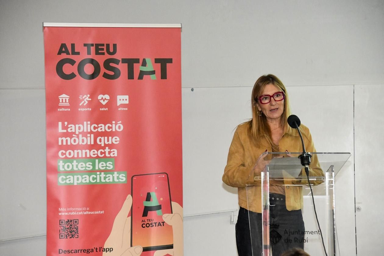 Ja està disponible l'aplicació per a persones amb discapacitat 'Al teu costat'. FOTO: Ajuntament de Rubí - Localpres