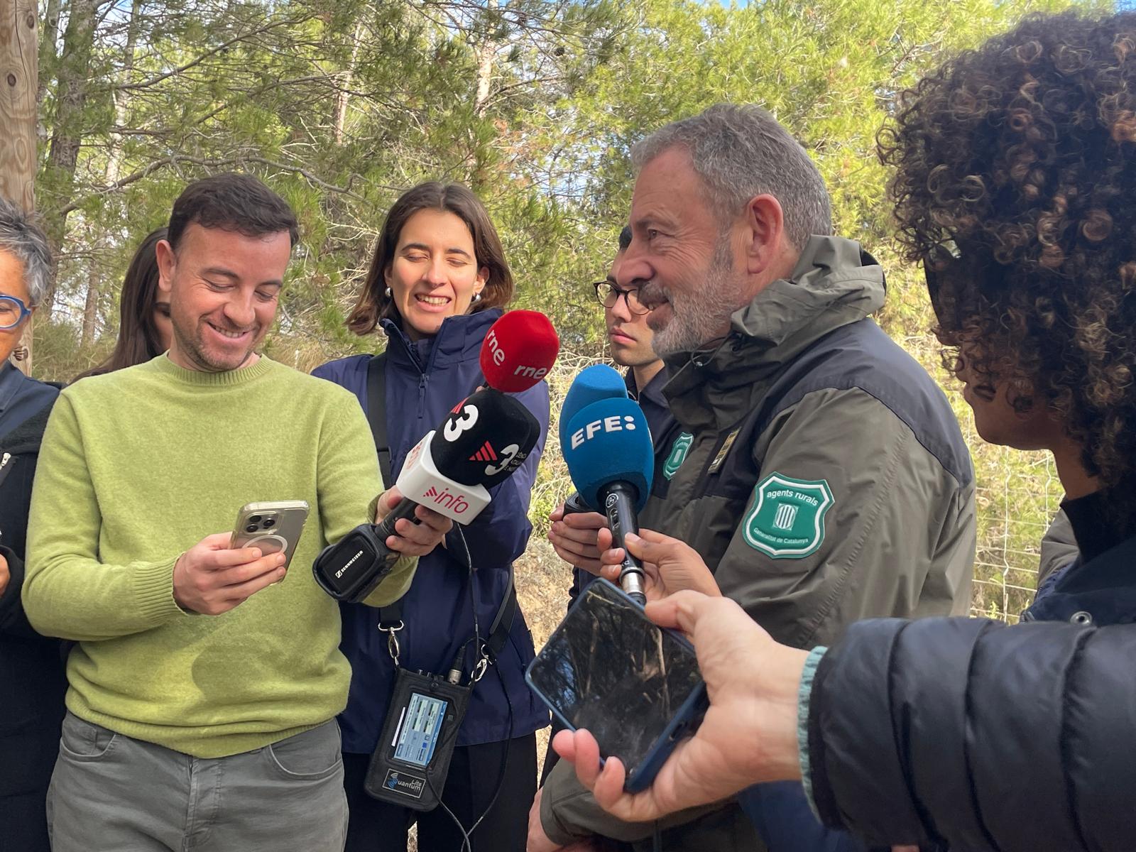 L'inspector en cap del cos d'Agents Rurals del Departament d'Interior i Seguretat Pública, Antoni Mur, a l'atenció de mitjans. FOTO: Estela Luengo