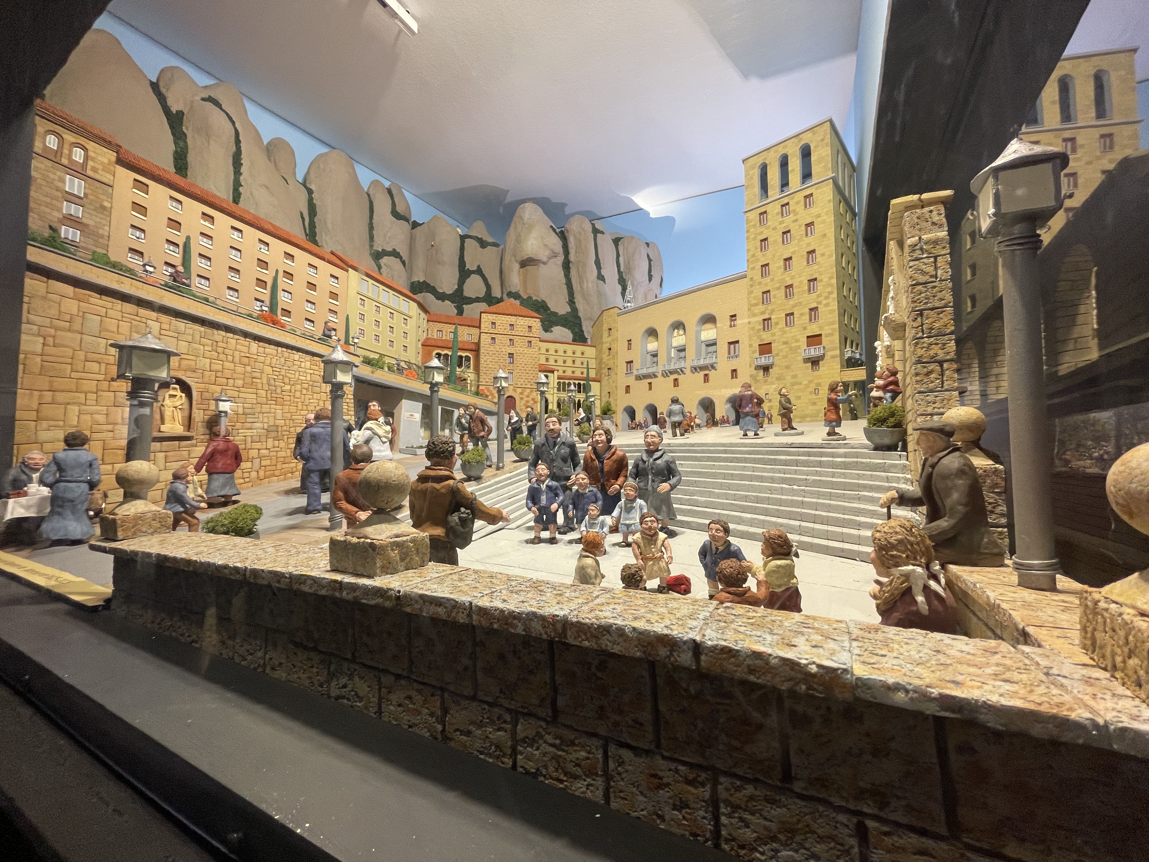 Un diorama dedicat al Mil·lenari de Montserrat FOTO: Marta Casas