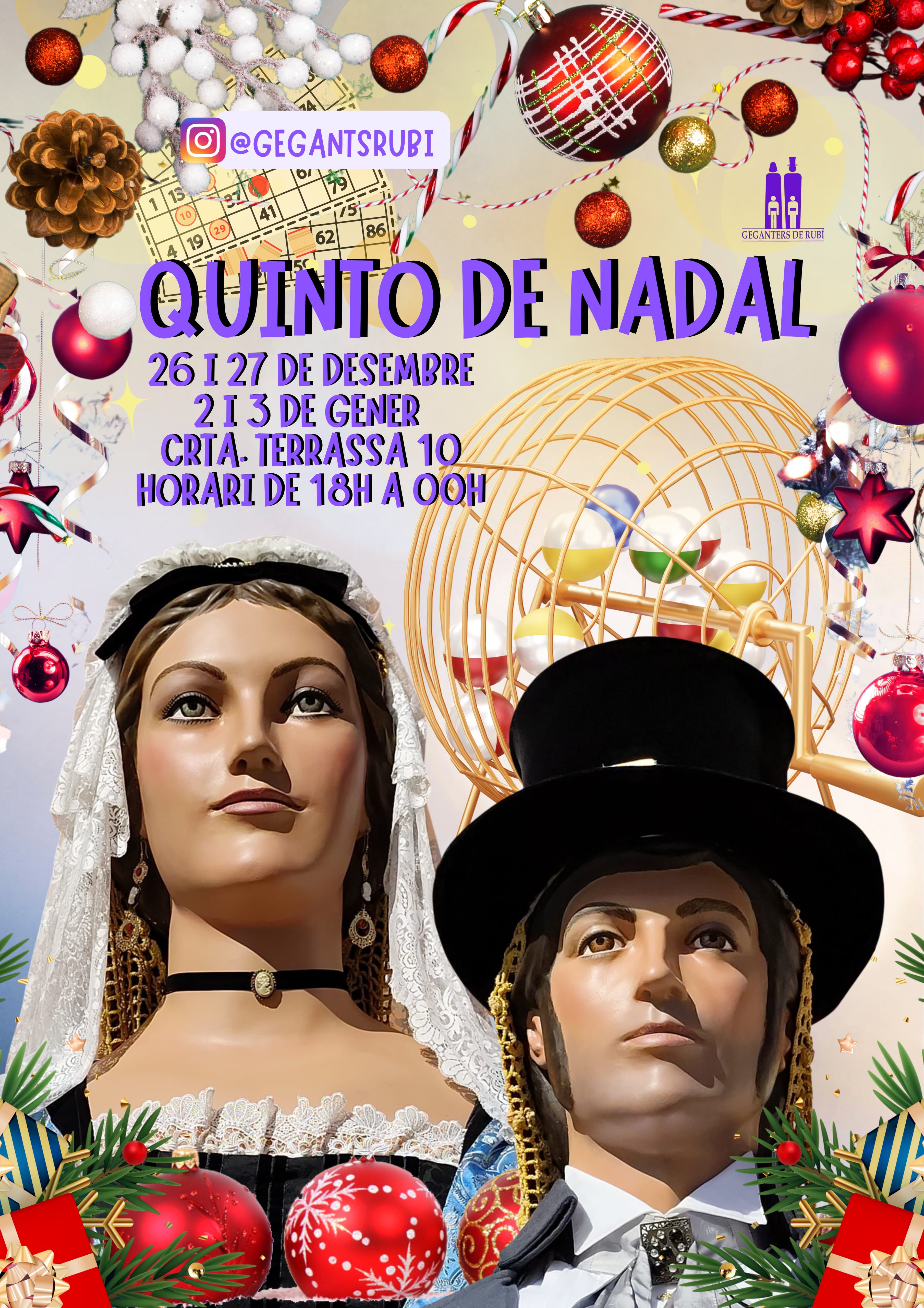 Quinto de Nadal geganter