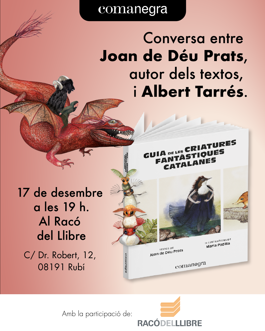 Joan de Déu Prats presenta "Guia de les criatures fantàstiques catalanes" al Racó del Llibre