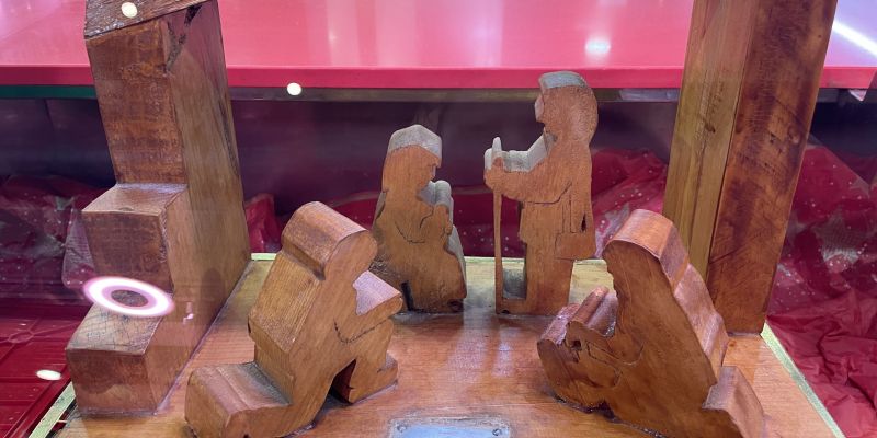 Un dels pessebres instal·lats per l'Associació de Pessebristes FOTO: Marta Casas