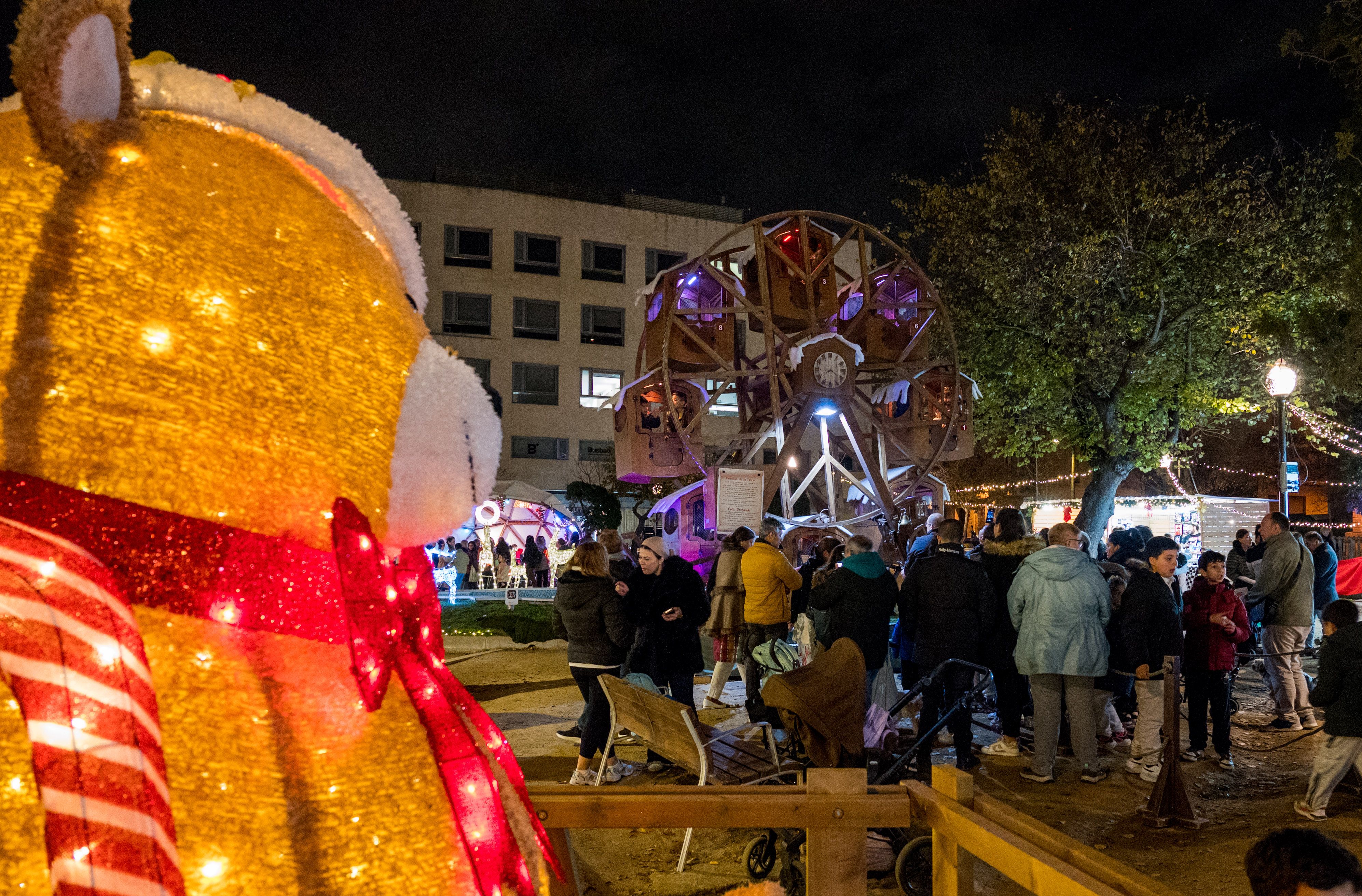Encesa de l'enllumenat de Nadal 2025. FOTO: Carmelo Jiménez