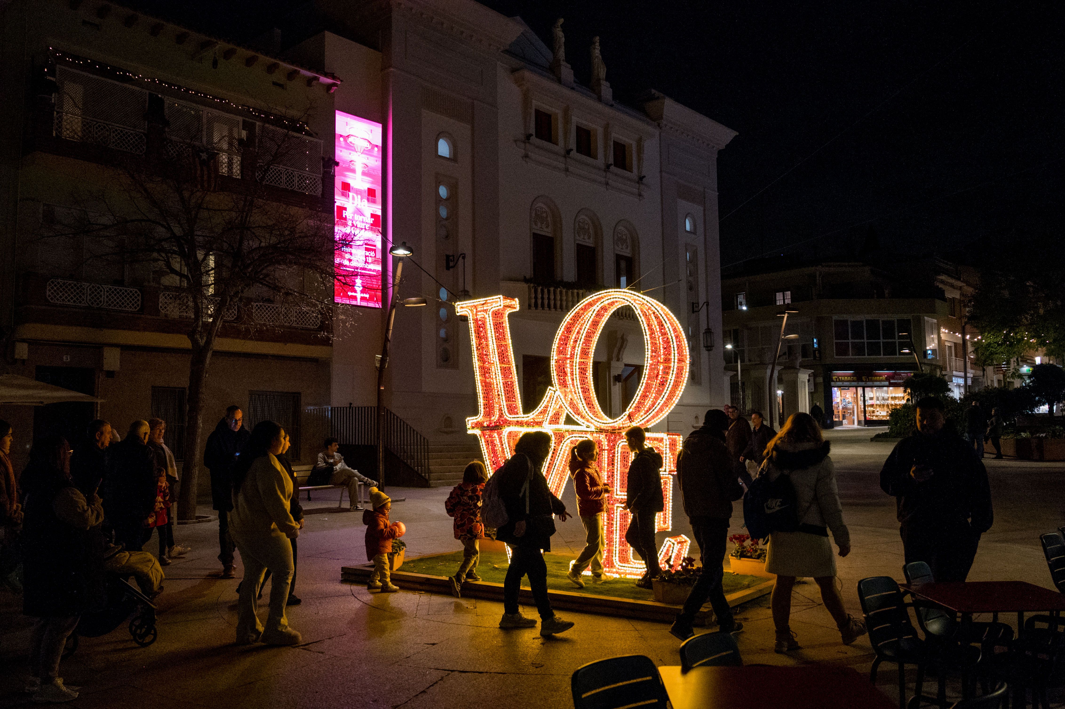 Encesa de l'enllumenat de Nadal 2025. FOTO: Carmelo Jiménez