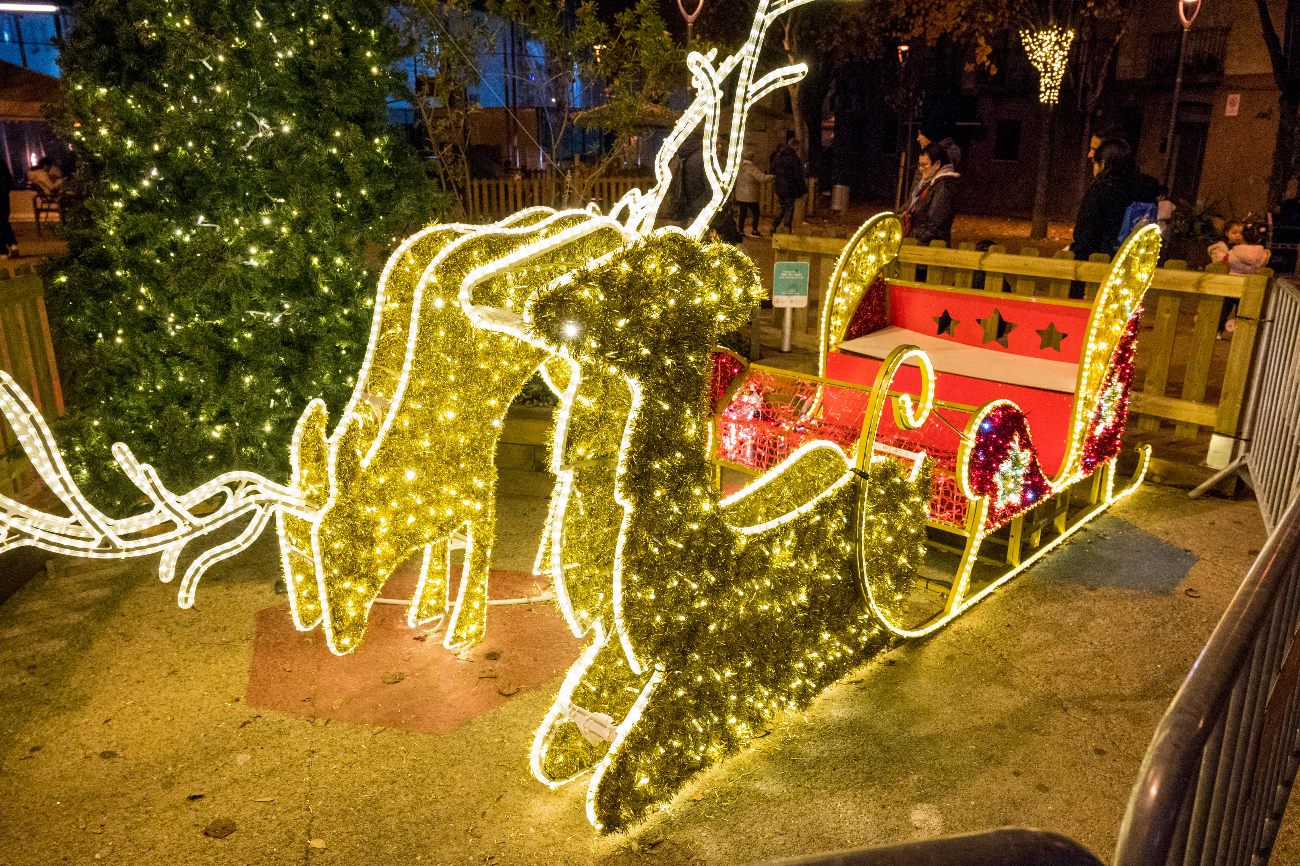 Encesa de l'enllumenat de Nadal 2025. FOTO: Carmelo Jiménez