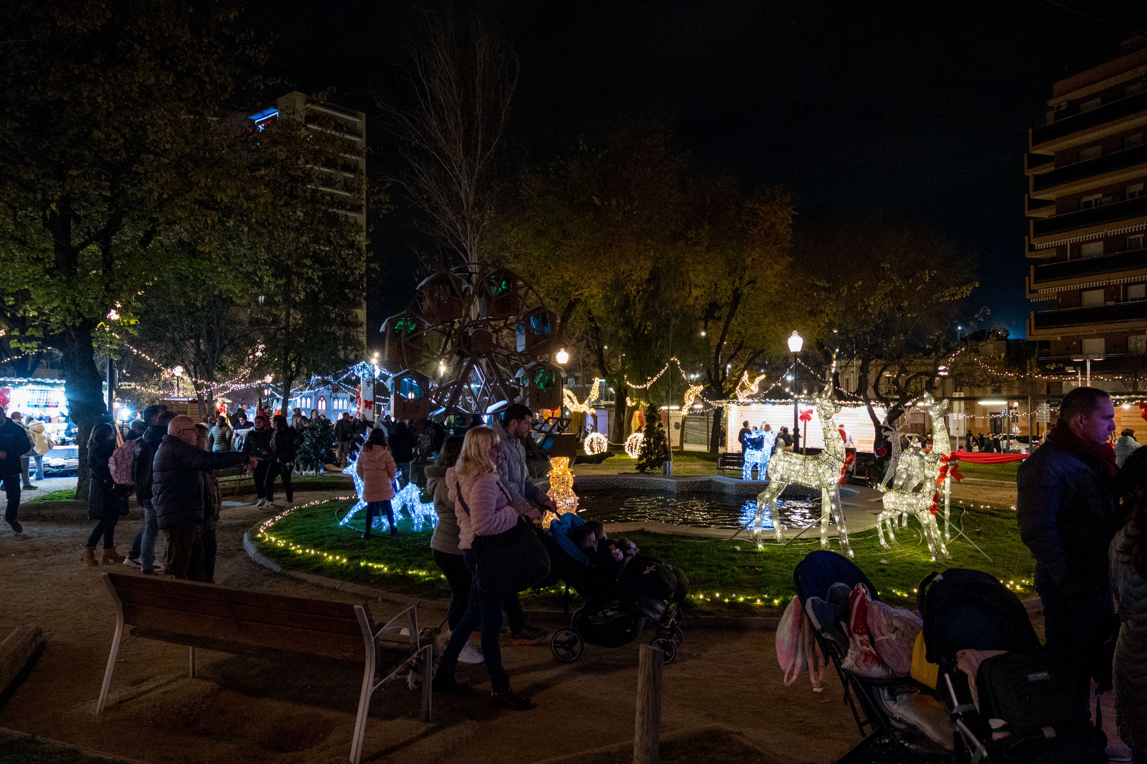 Encesa de l'enllumenat de Nadal 2025. FOTO: Carmelo Jiménez