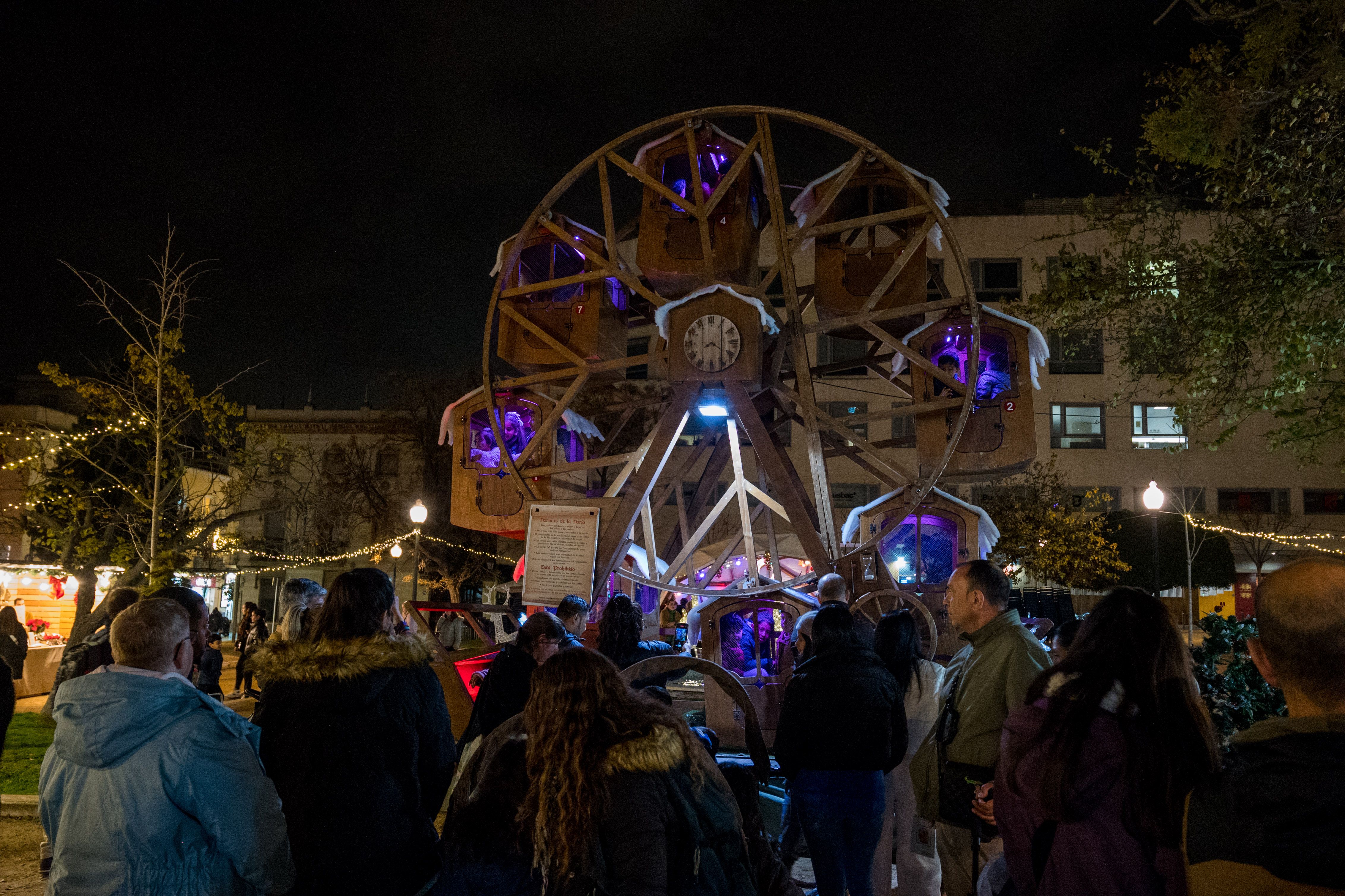 Encesa de l'enllumenat de Nadal 2025. FOTO: Carmelo Jiménez