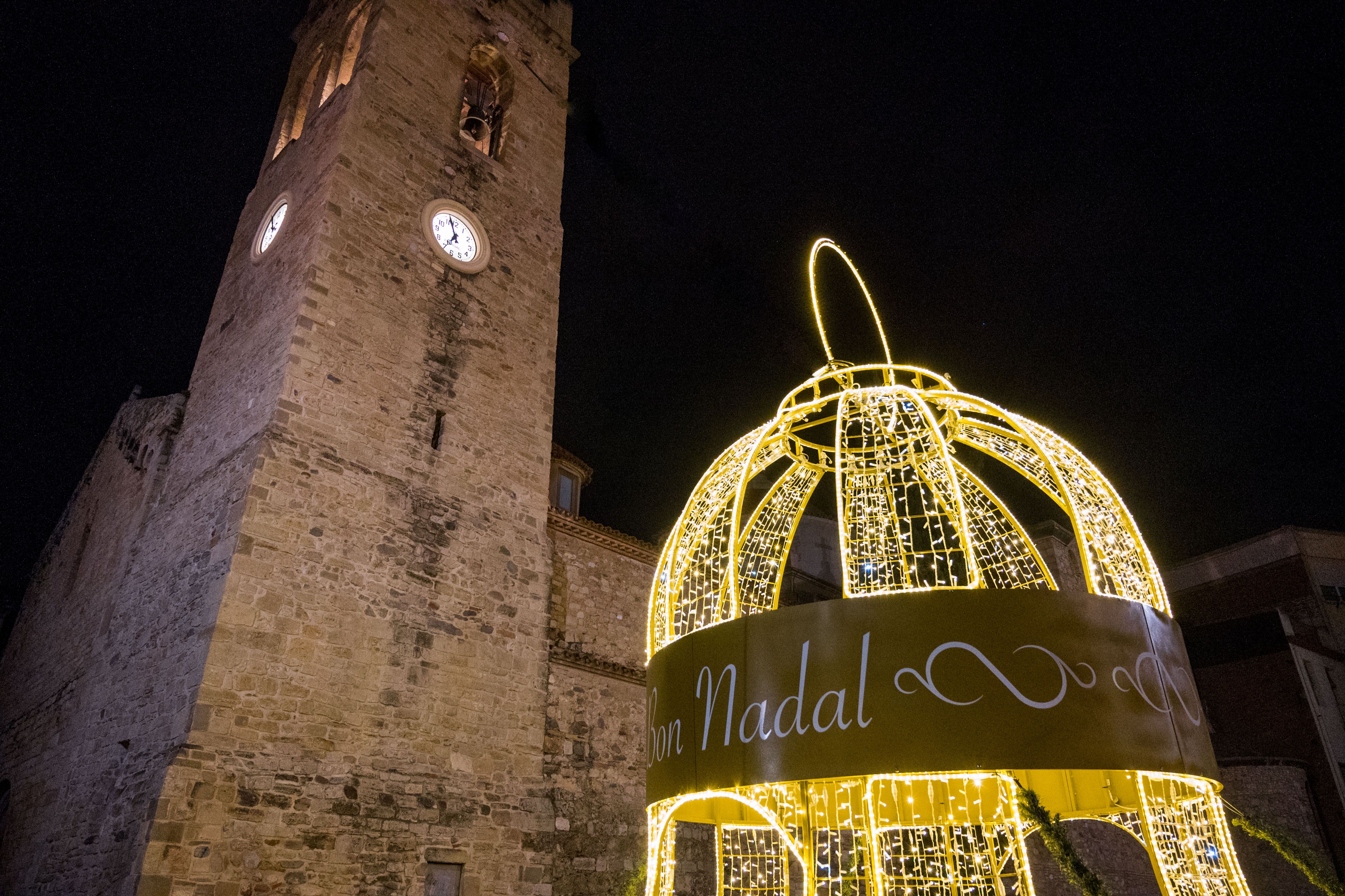 Encesa de l'enllumenat de Nadal 2025. FOTO: Carmelo Jiménez