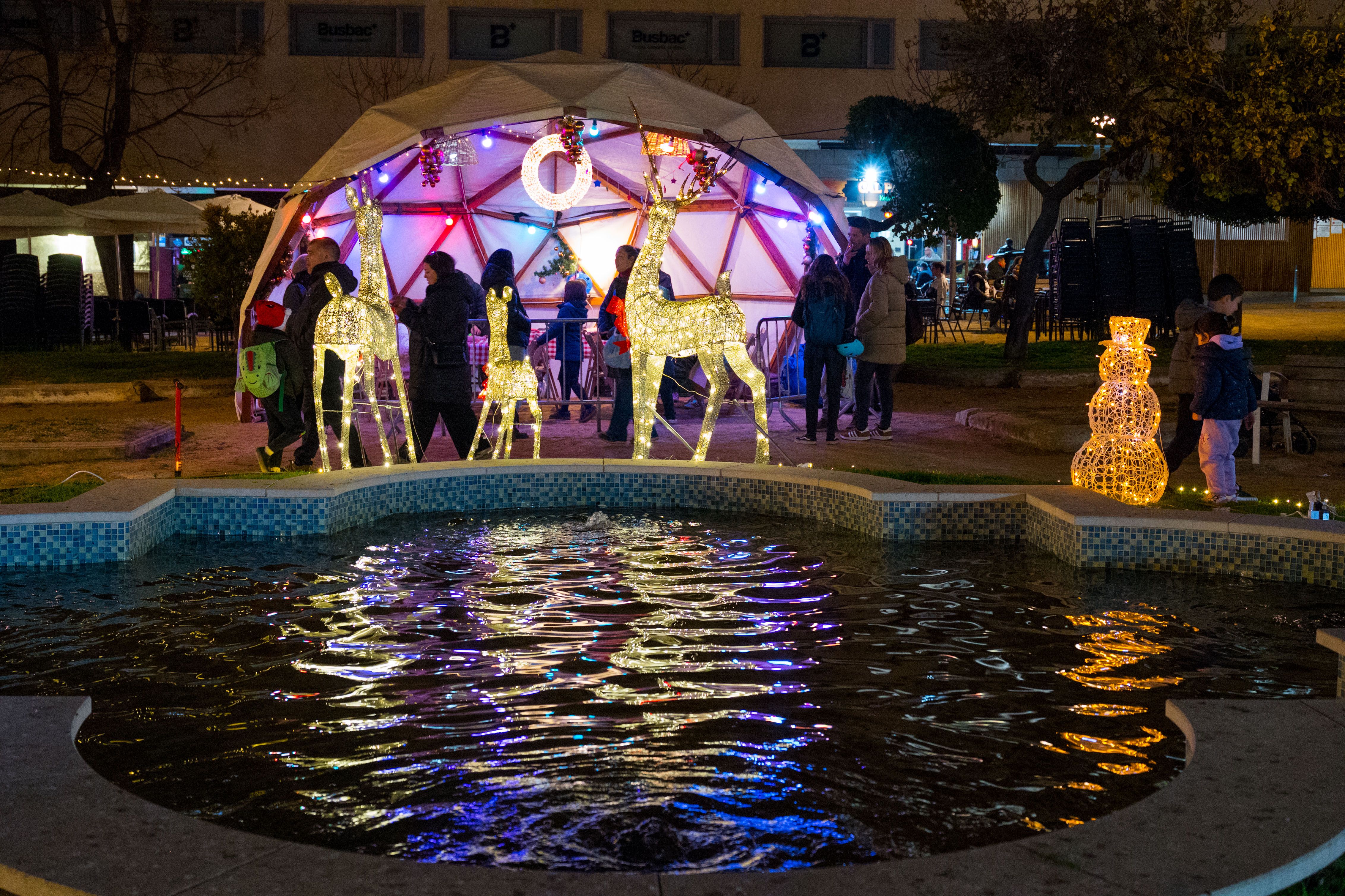 Encesa de l'enllumenat de Nadal 2025. FOTO: Carmelo Jiménez