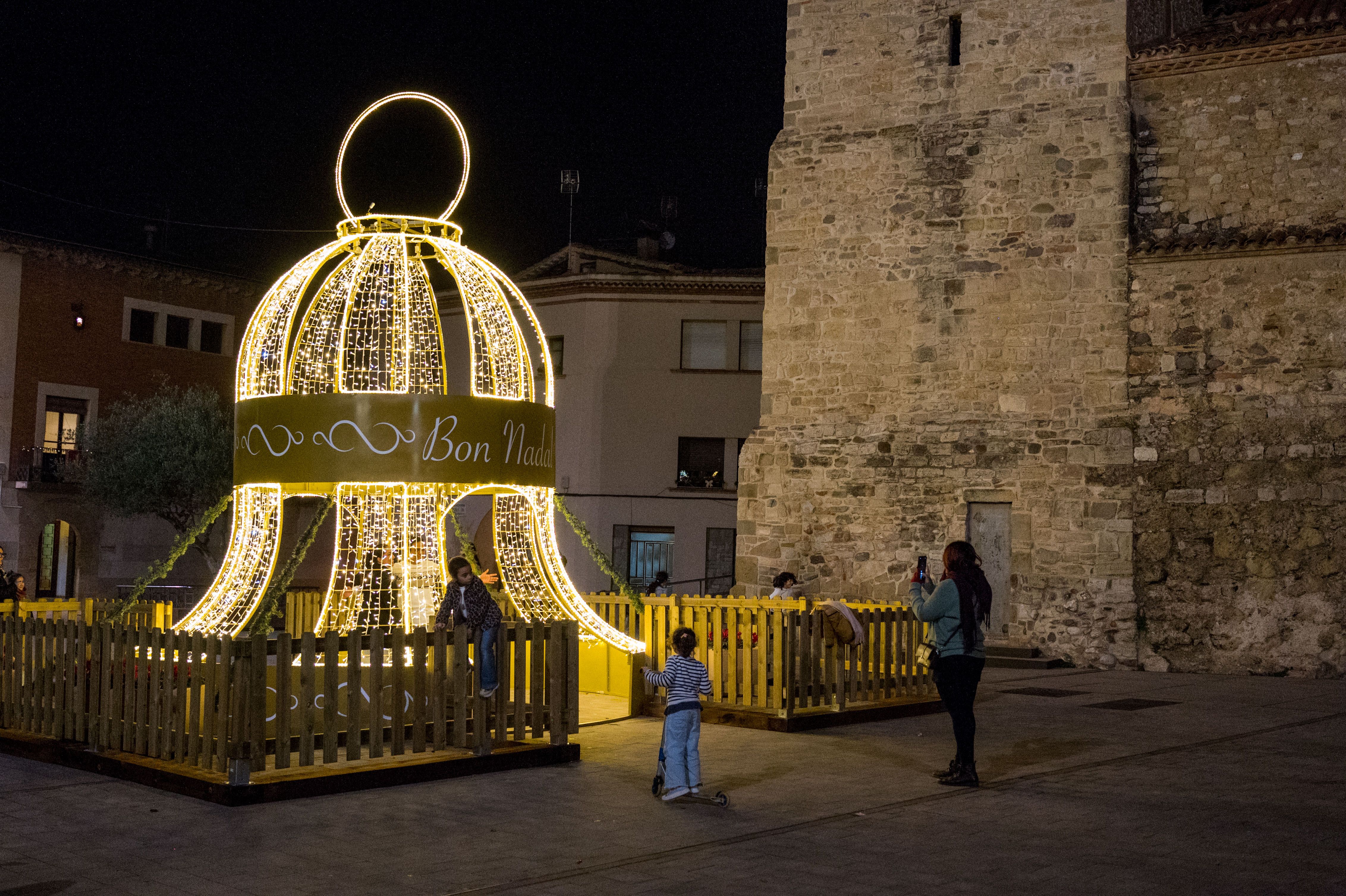 Encesa de l'enllumenat de Nadal 2025. FOTO: Carmelo Jiménez