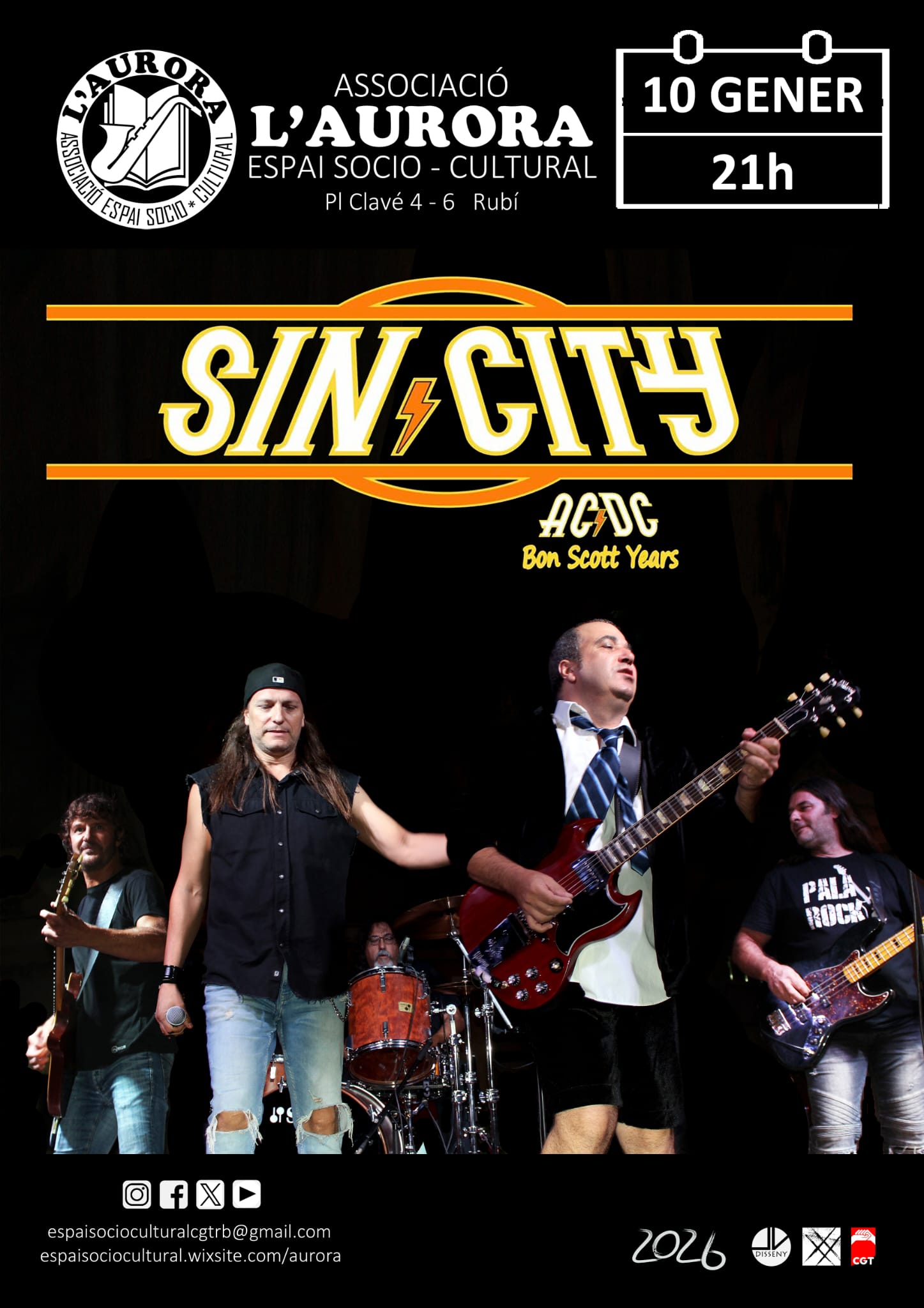 Sin City porta l’esperit d’AC/DC a l'Espai Sociocultural l'Aurora