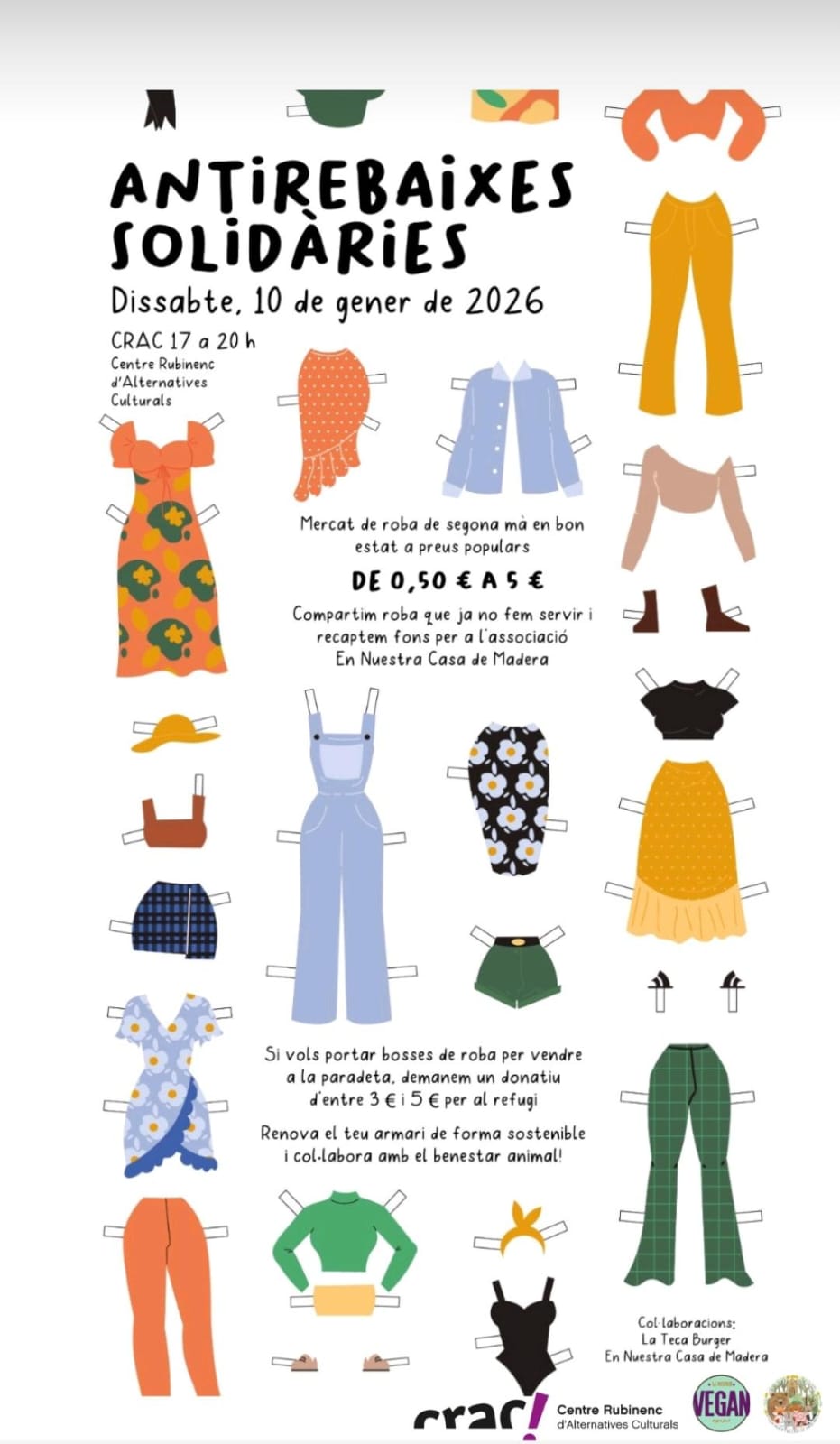 El CRAC organitza un mercat de segona mà