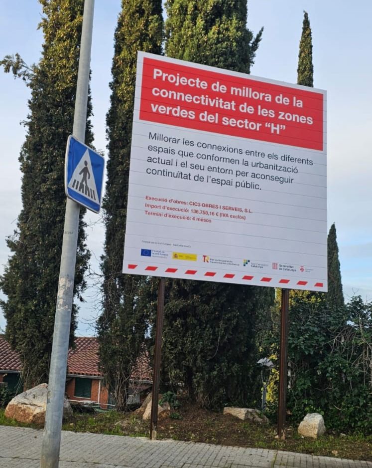 Imatge de la zona en obres. FOTO: AV Els Nius