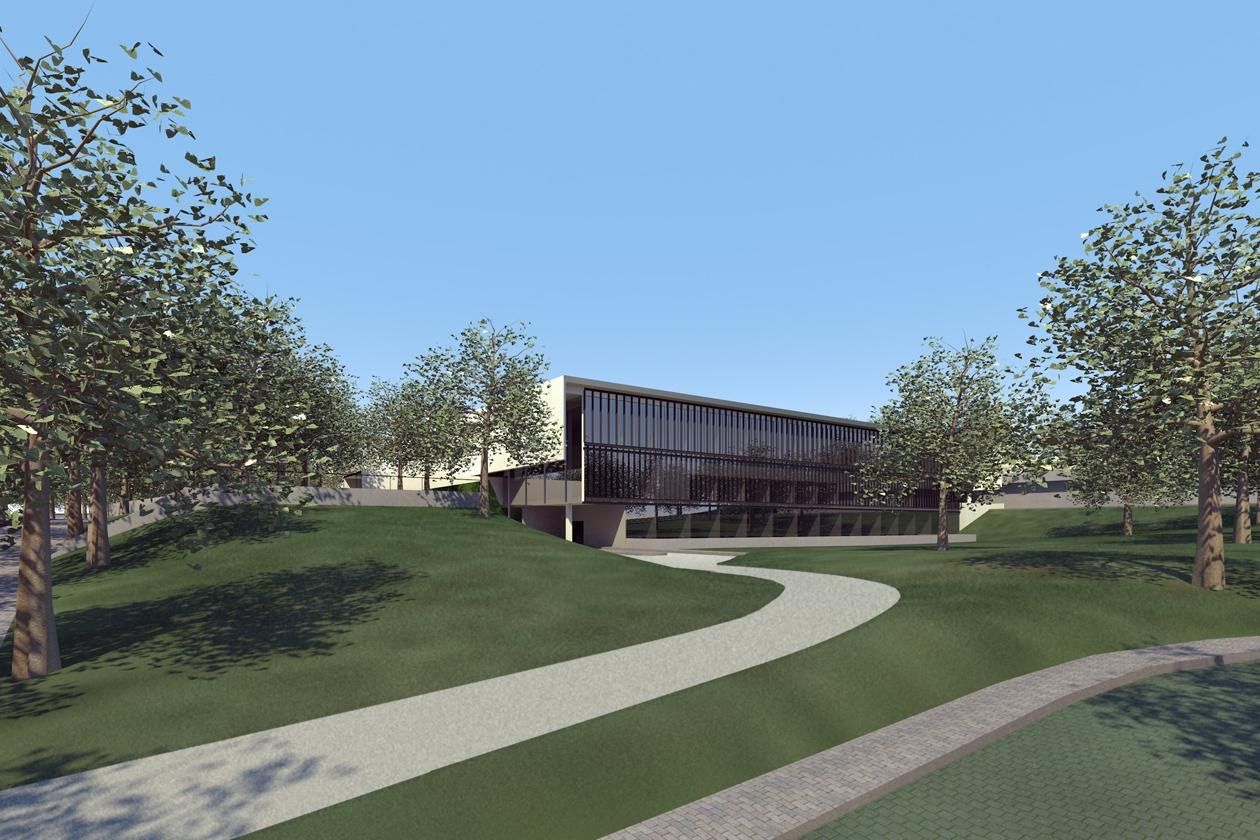 Simulació que correspon a un projecte d’hospital molt antic que en el seu moment va presentar l’Ajuntament