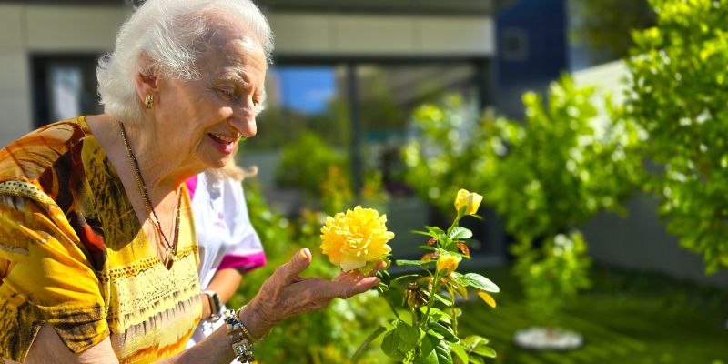 Accès directe a jardins des de les unitats de convivència. FOTO: Cedida