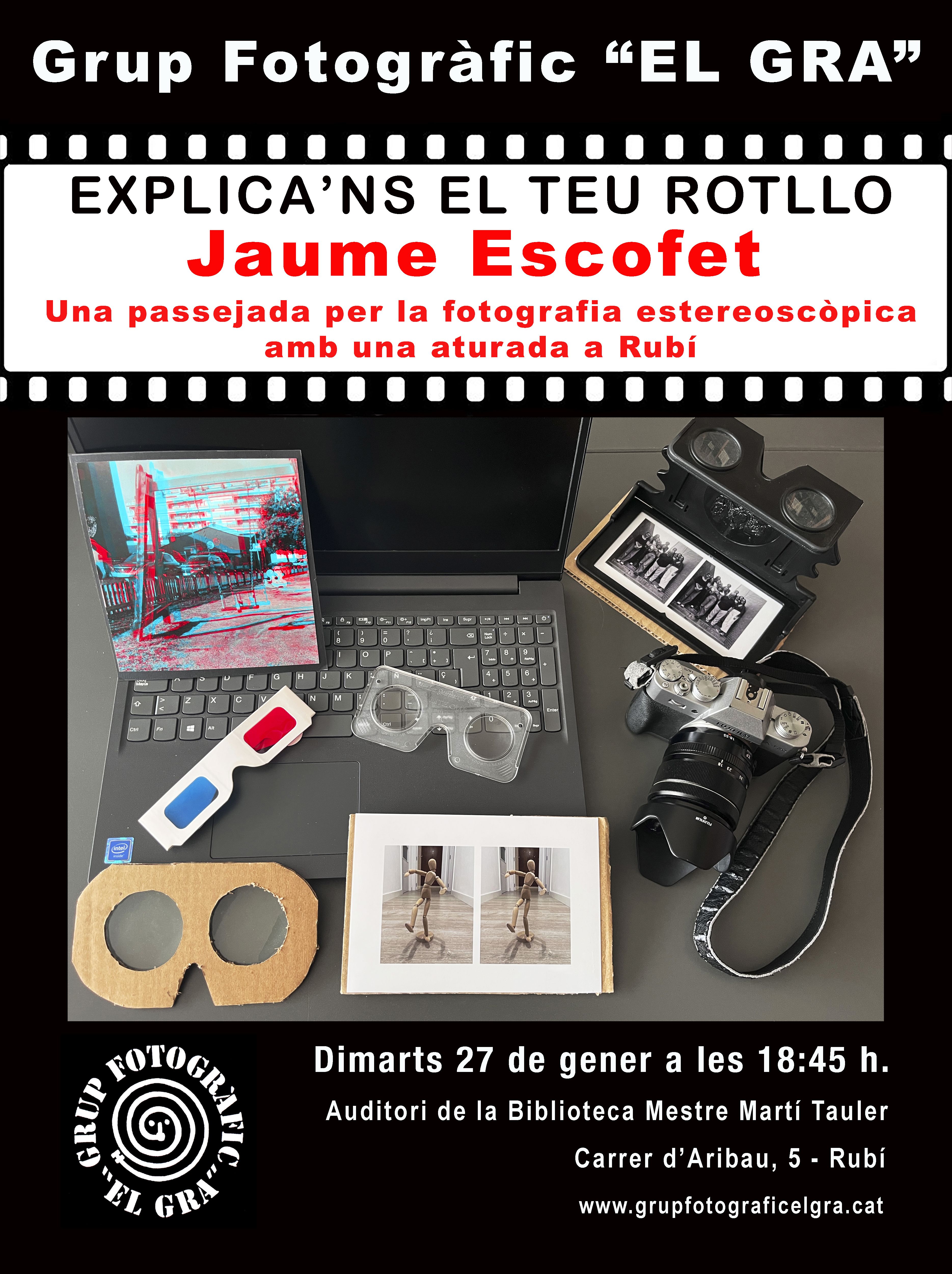 Jaume Escofet, el protagonista del rotllo de gener del Gra