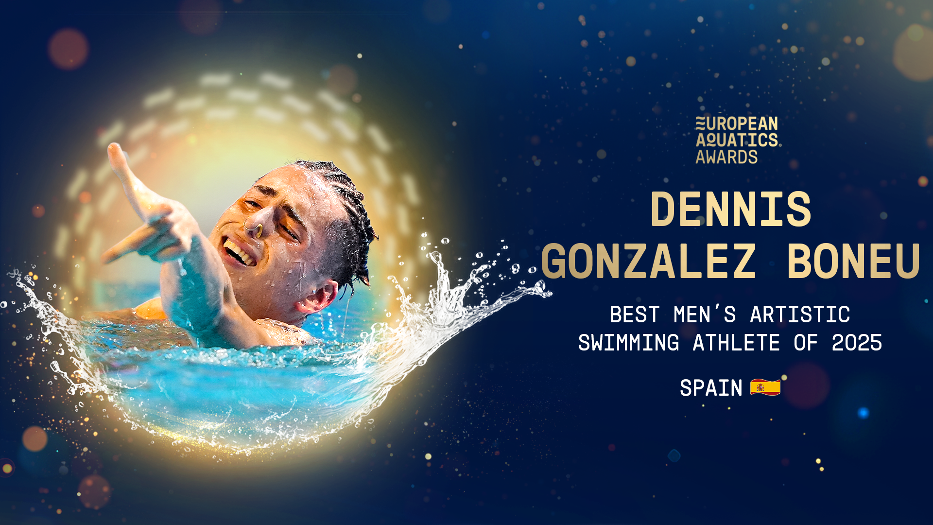 Dennis González, millor nedador artístic masculí FOTO: European Aquatics