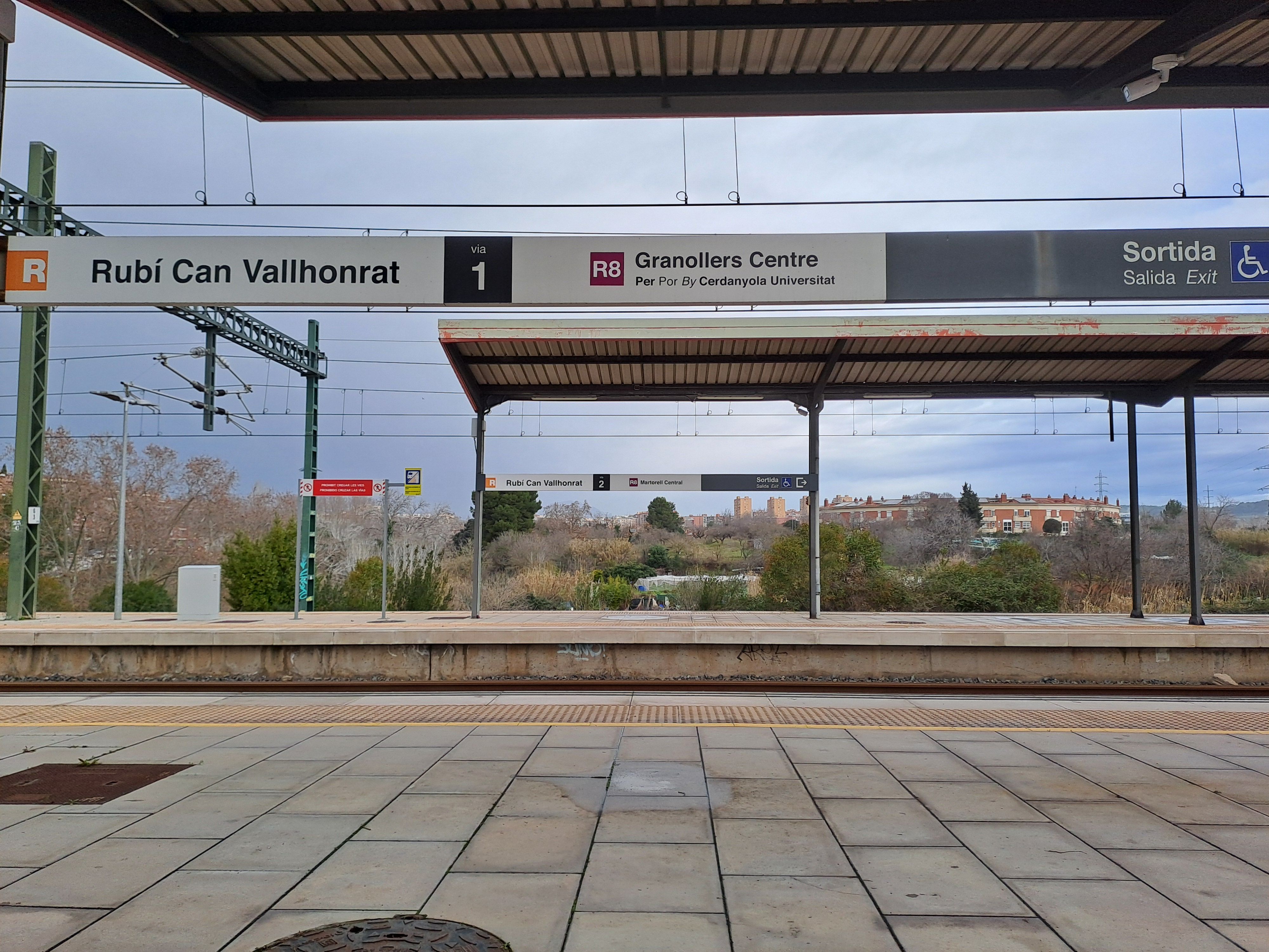 Estació Rubí-Can Vallhonrat de Renfe Rodalies per on passa l'R8. FOTO: Redacció TOT Rubí