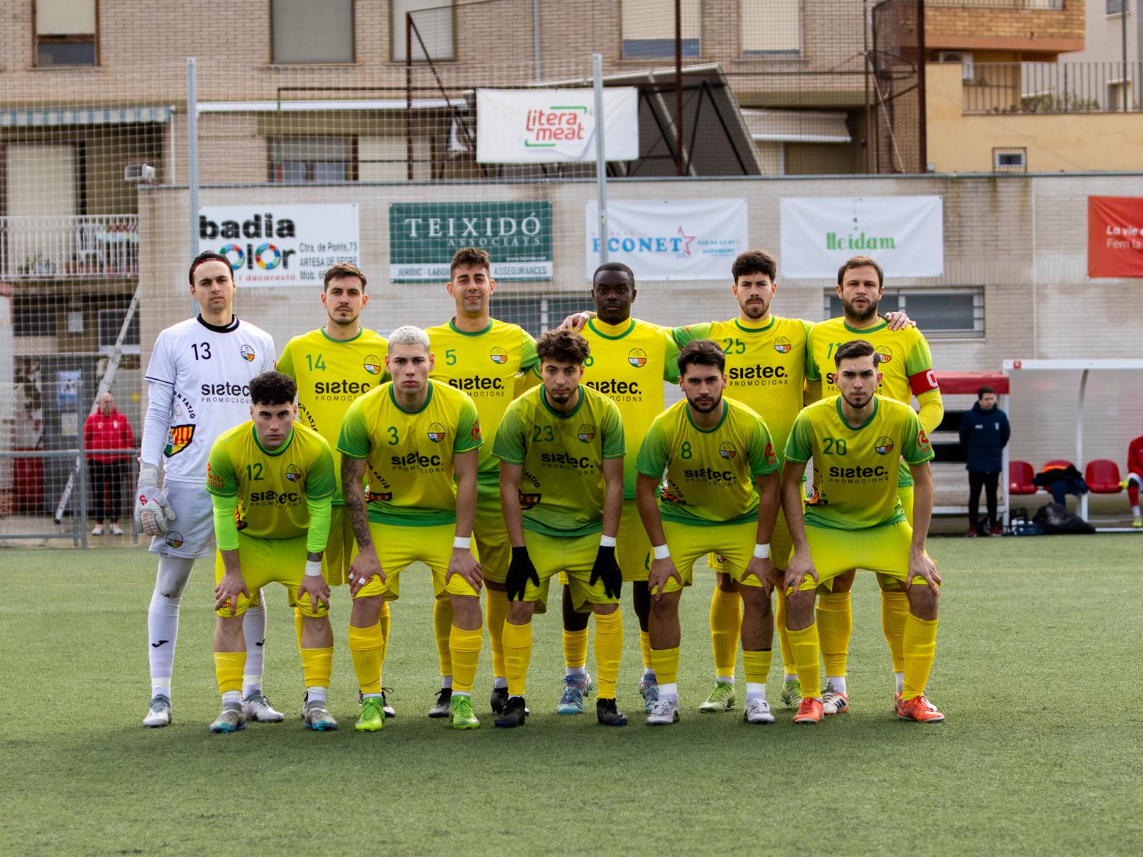 L’Olímpic Can Fatjó suma un punt de mèrit al camp de l’Artesa de Segre. FOTO: Cedida/Olímpic