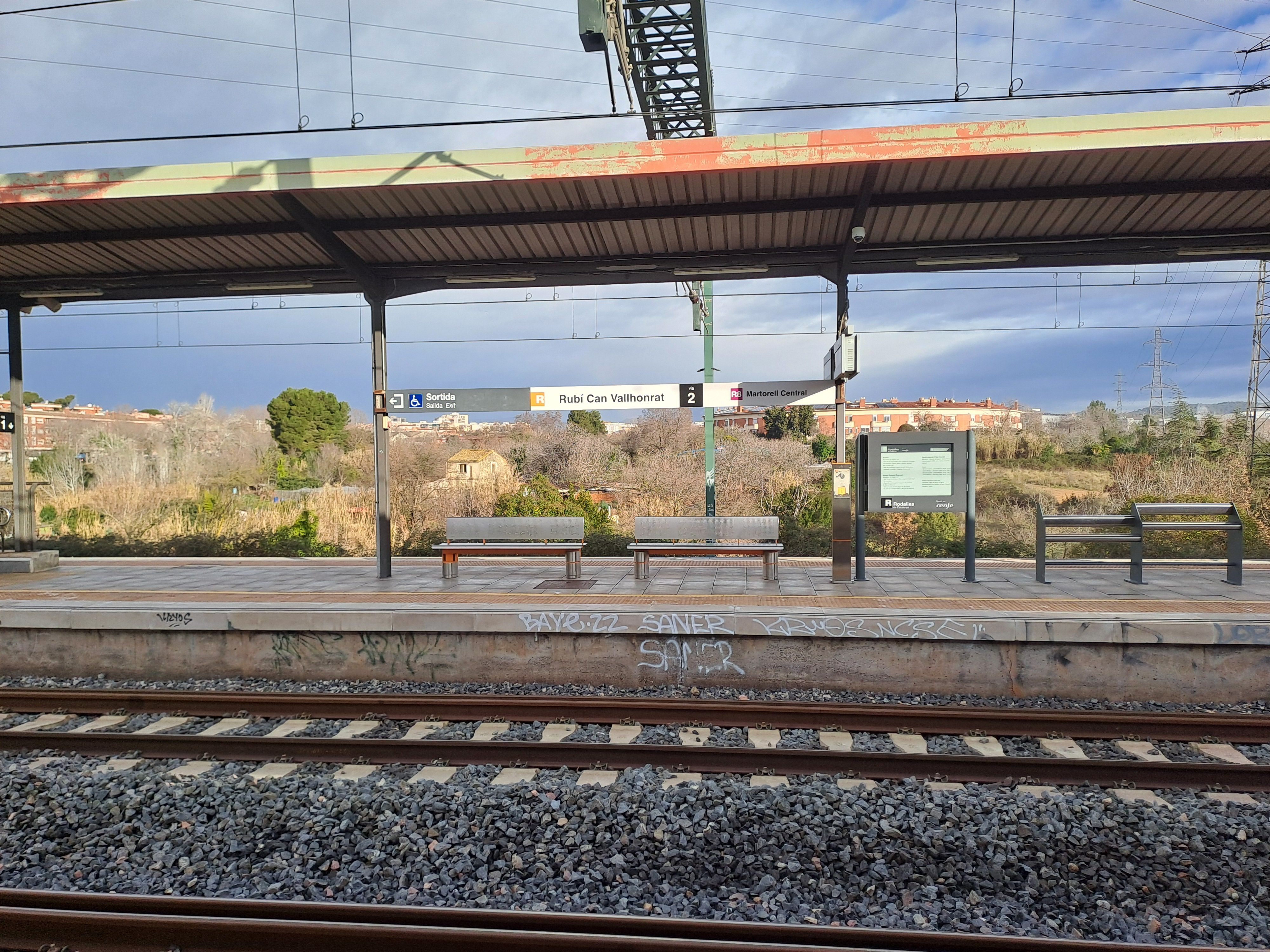 Estació Rubí-Can Vallhonrat de Renfe Rodalies per on passa l'R8. FOTO: Redacció TOT Rubí