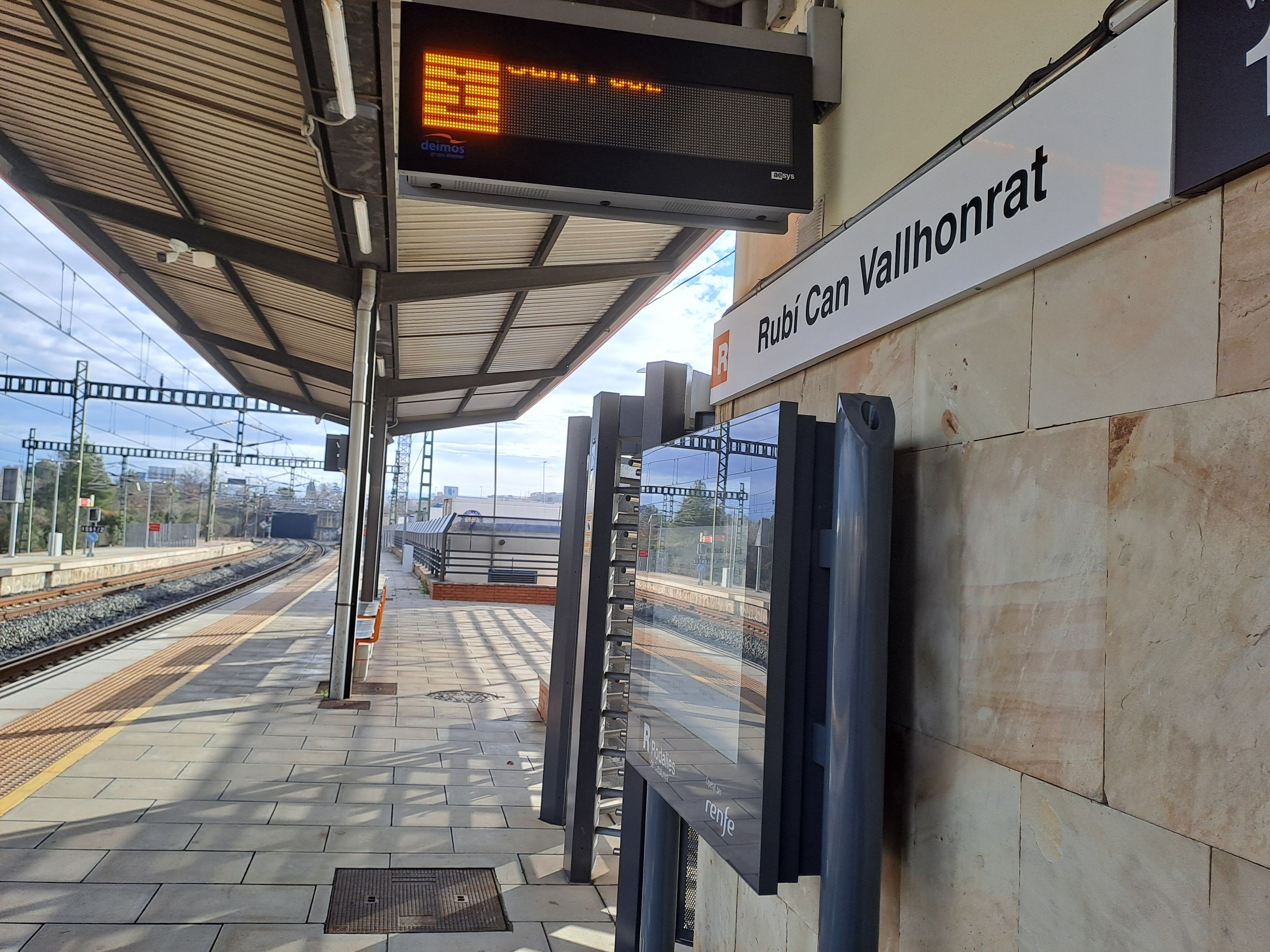 Estació Rubí-Can Vallhonrat de Renfe Rodalies per on passa l'R8. FOTO: Redacció TOT Rubí
