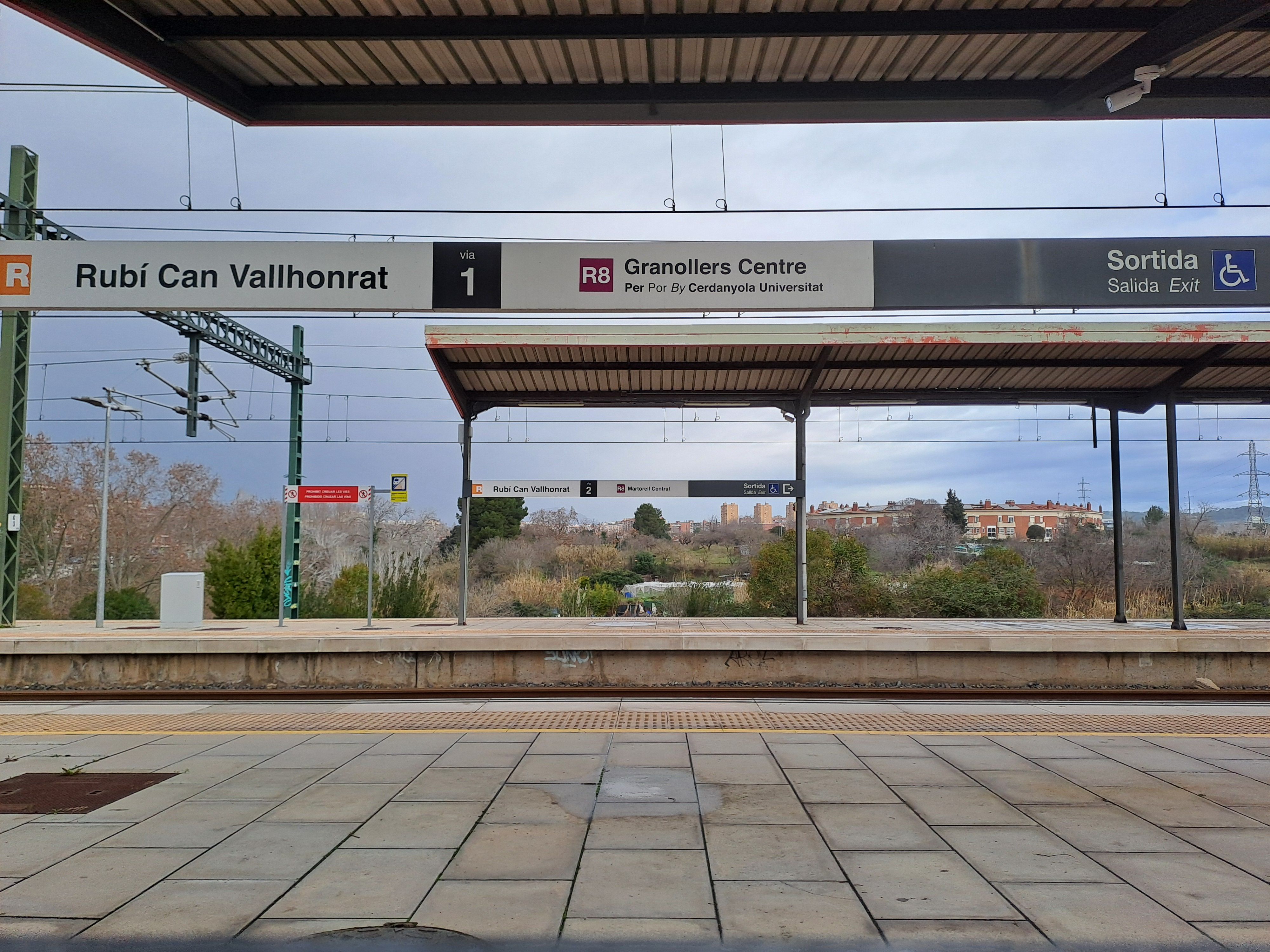 Estació Rubí-Can Vallhonrat de Renfe Rodalies per on passa l'R8. FOTO: Marta Casas