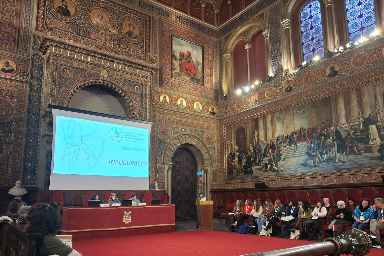 L’Institut Escola Teresa Altet i Maristes Rubí, presents al Congrés d'Educació Compromesa i Crítica. FOTO: Ajuntament de Rubí