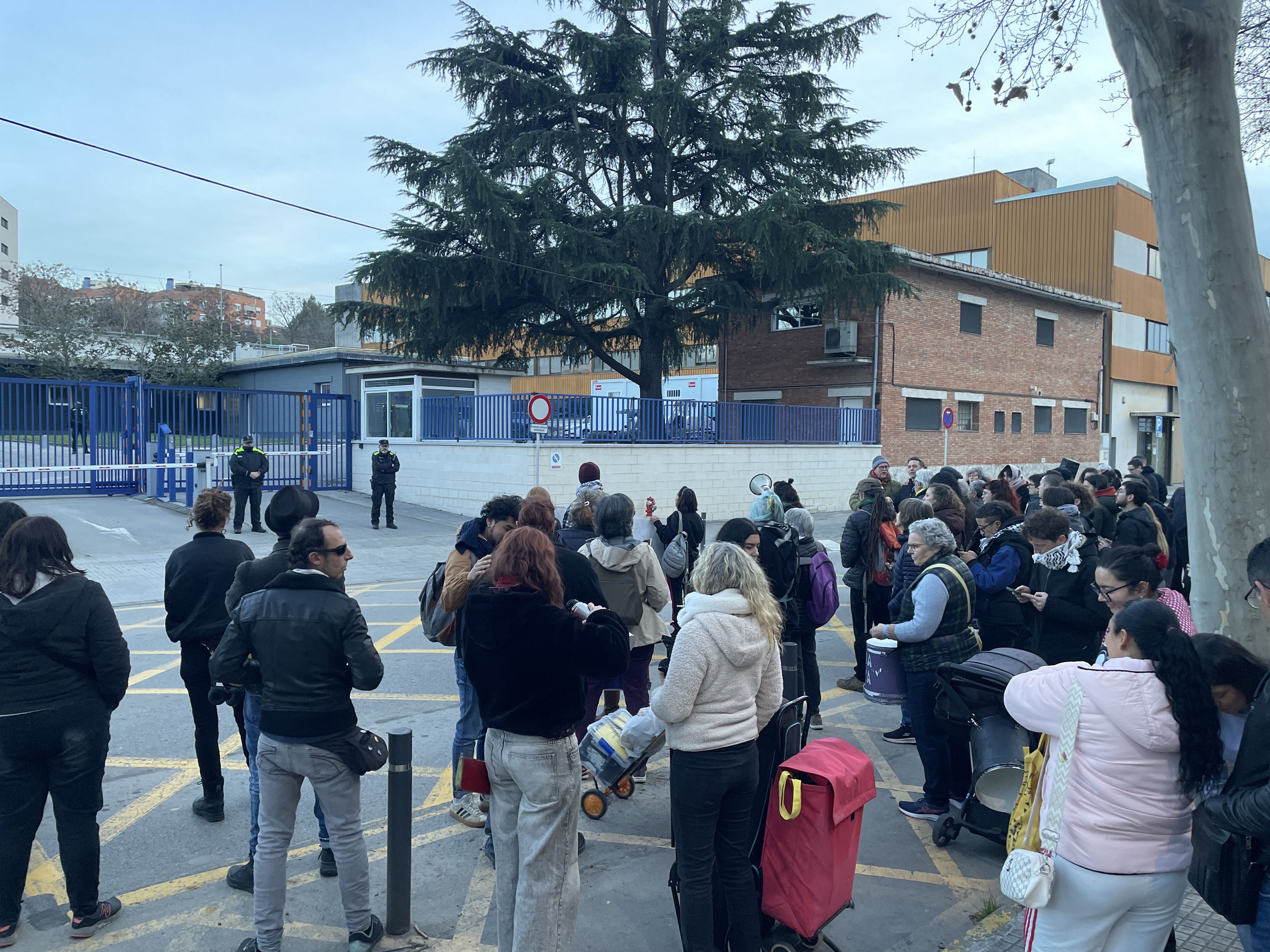 La manifestació va posar el focus en l'actuació de la Policia Local de Rubí FOTO: Marta Casas