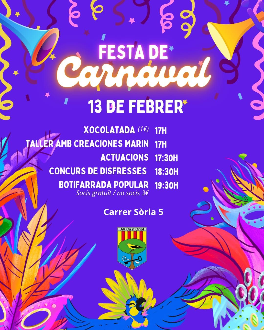 El Carnaval arriba al barri de Ca n’Oriol